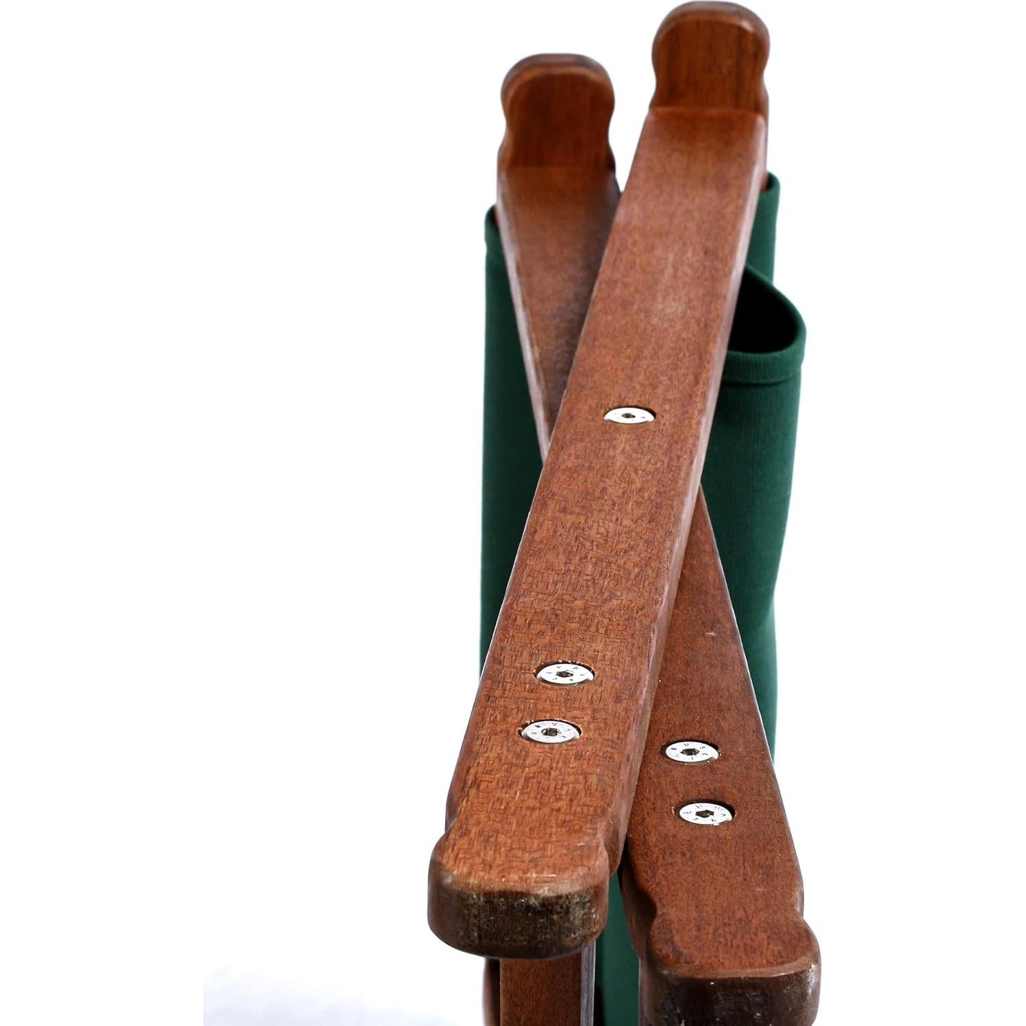 BYER OF MAINE, Pangean, Folding Stool, Green, Hardwood, Easy to Fold and Carry, Wood Folding Stool, Canvas Camp Stool, Perfect for Camping, Matches All Furniture in The Pangean Line