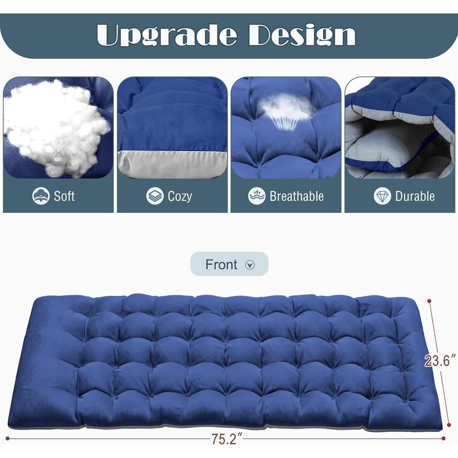 Cama Plegable ABORON Ajustable 3-en-1 para Acampar 190.5x68.6 cm