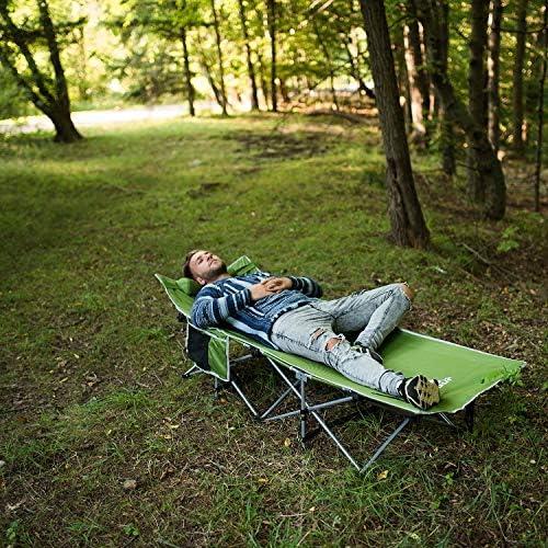 Cama de Camping Plegable Alpcour Individual Azul 136 Kg