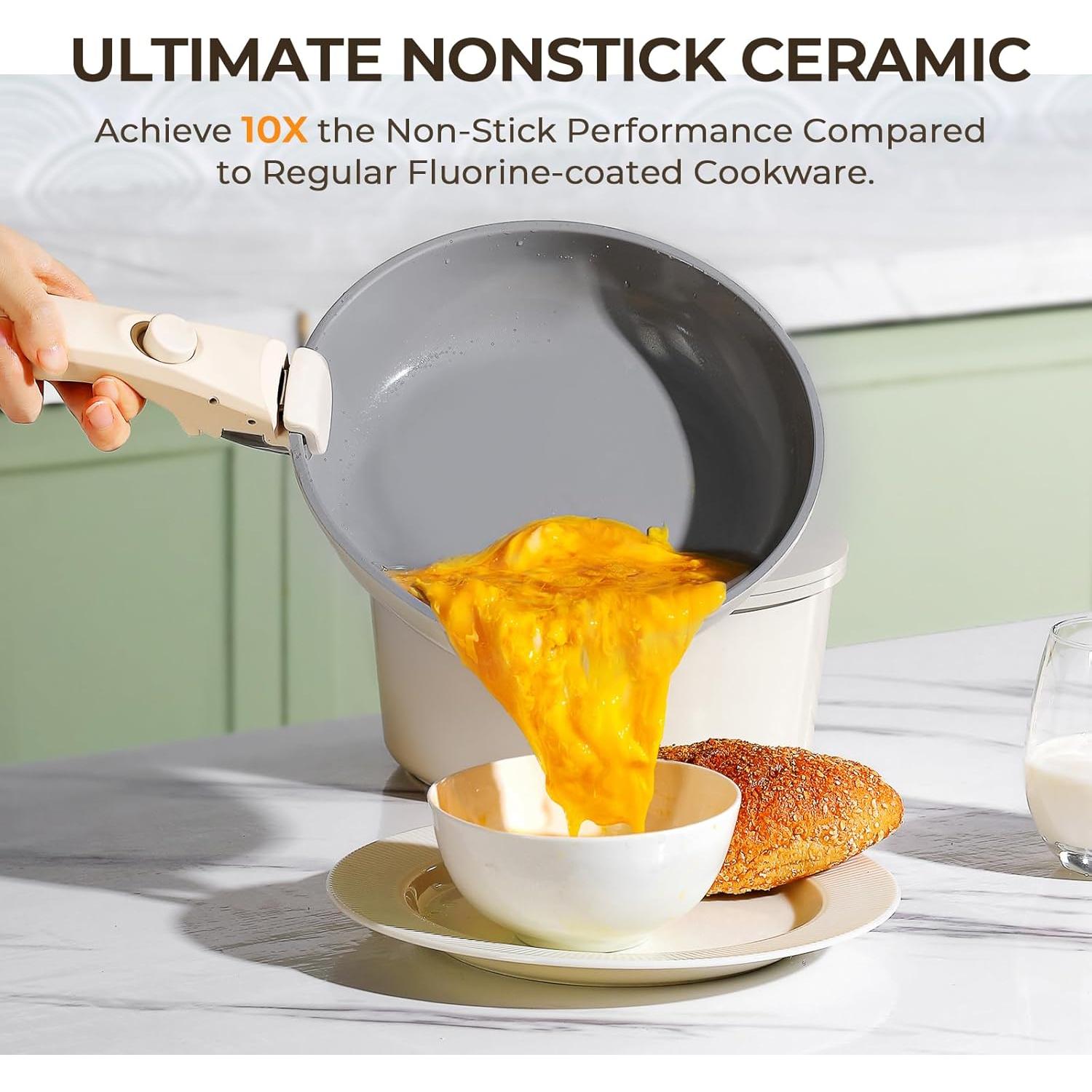 Juego de Utensilios de Cocina Ailwyn 12 Piezas Cerámica Antiadh.