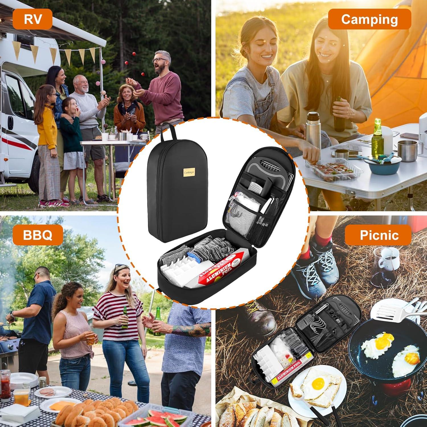 Juego de Utensilios de Camping 55 Piezas Camkinger Portátil