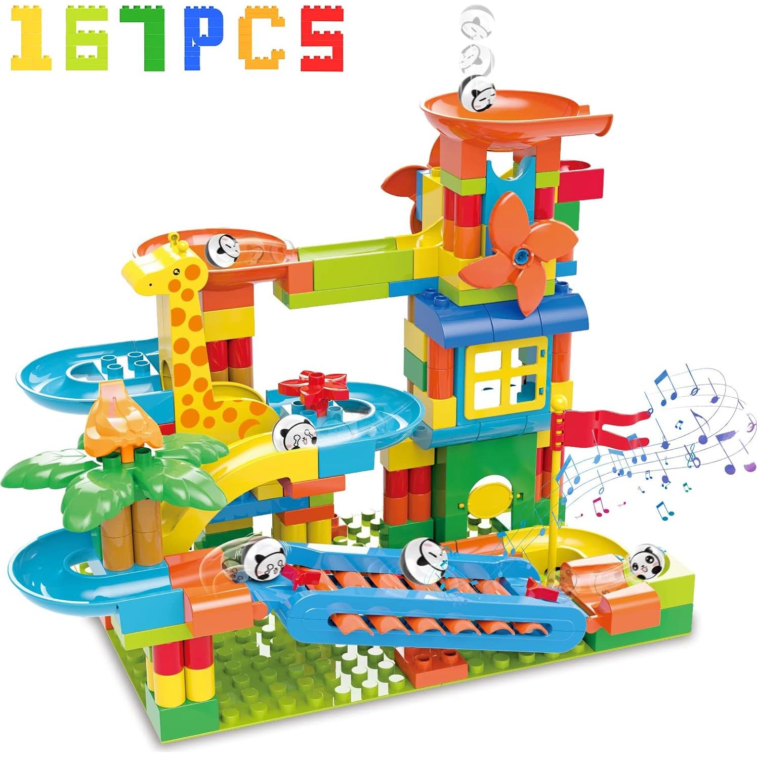 BATTOP Carrera de Canicas 167 PCS Juguete Educativo STEM