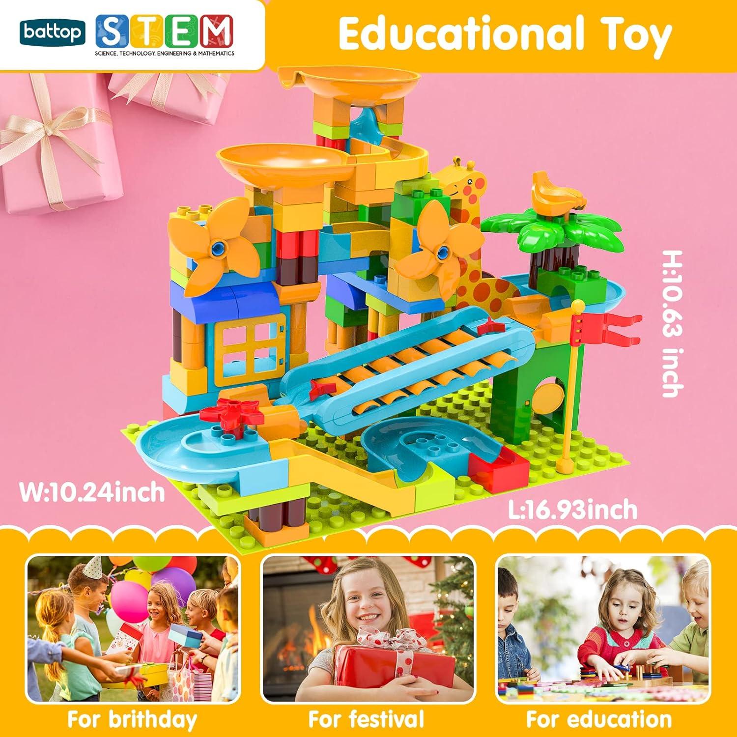 BATTOP Carrera de Canicas 167 PCS Juguete Educativo STEM