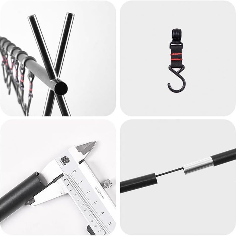 Soporte Plegable para Camping YERGOFE Grande - Almacenamiento Portátil