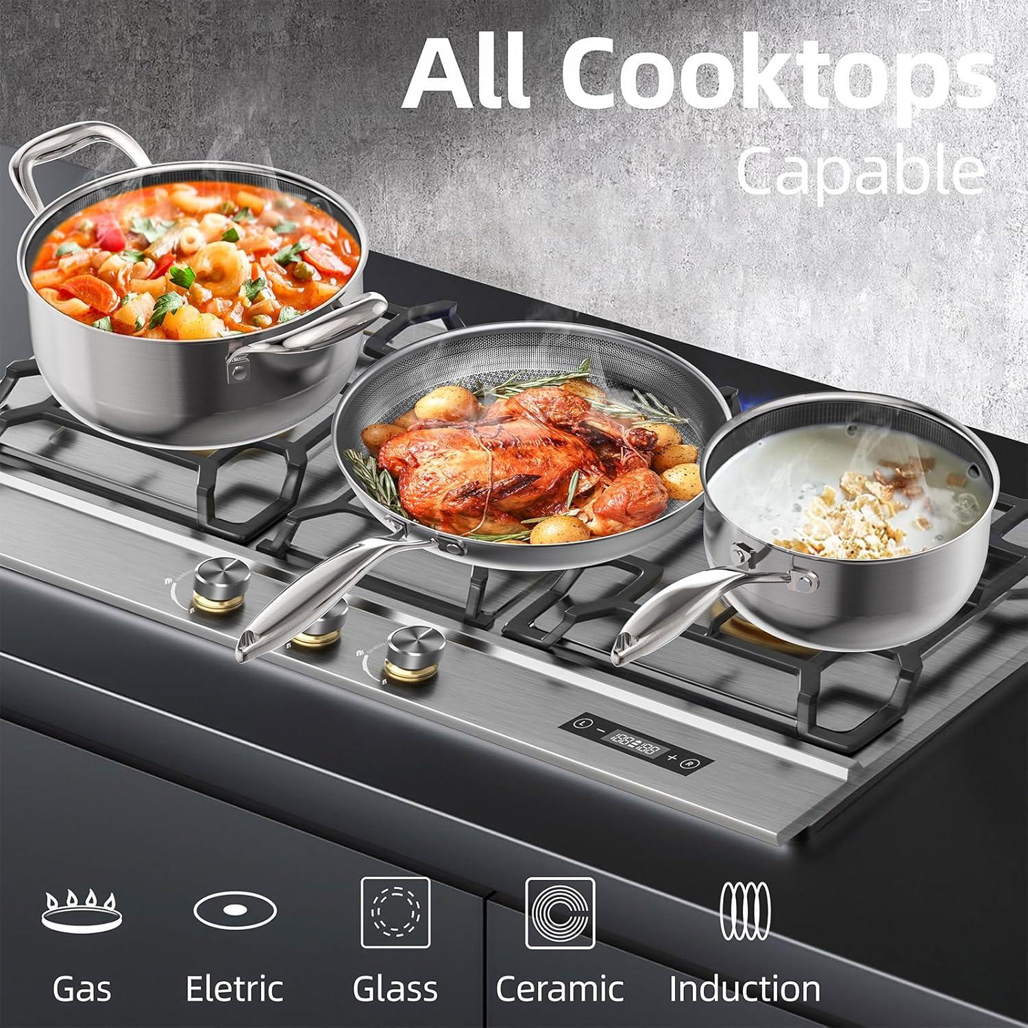 Juego de Utensilios de Cocina COOKER KING 7 Piezas Acero Inoxidable