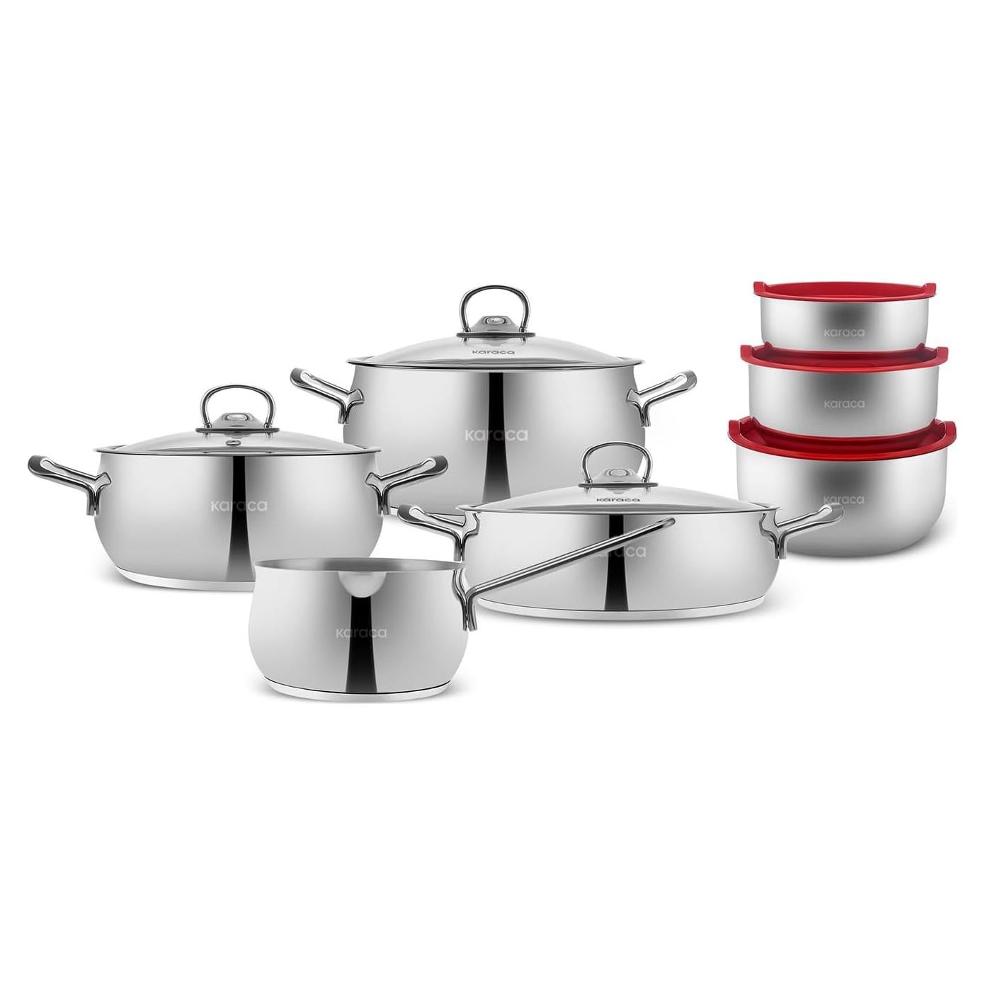 Juego de Utensilios de Cocina Karaca 13 Piezas Acero Inoxidable