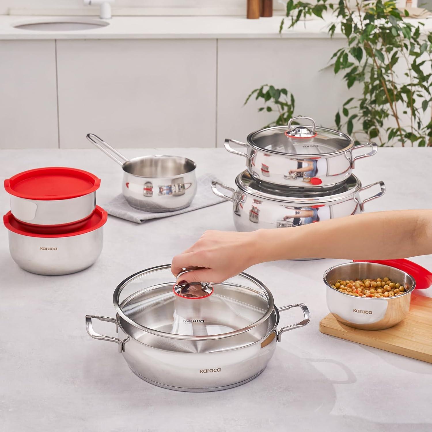 Juego de Utensilios de Cocina Karaca 13 Piezas Acero Inoxidable