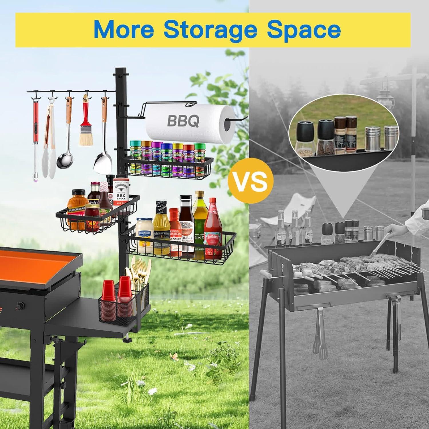 Organizador de Caddy Blackstone para BBQ y Picnic - 3 Estantes