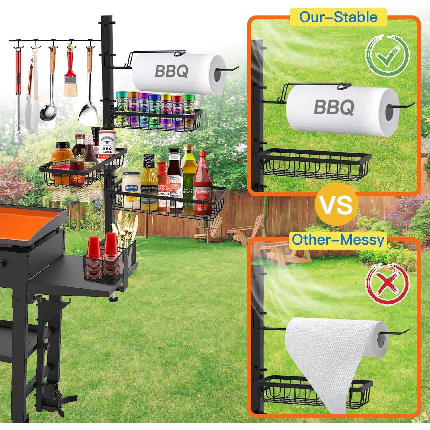 Organizador de Caddy Blackstone para BBQ y Picnic - 3 Estantes