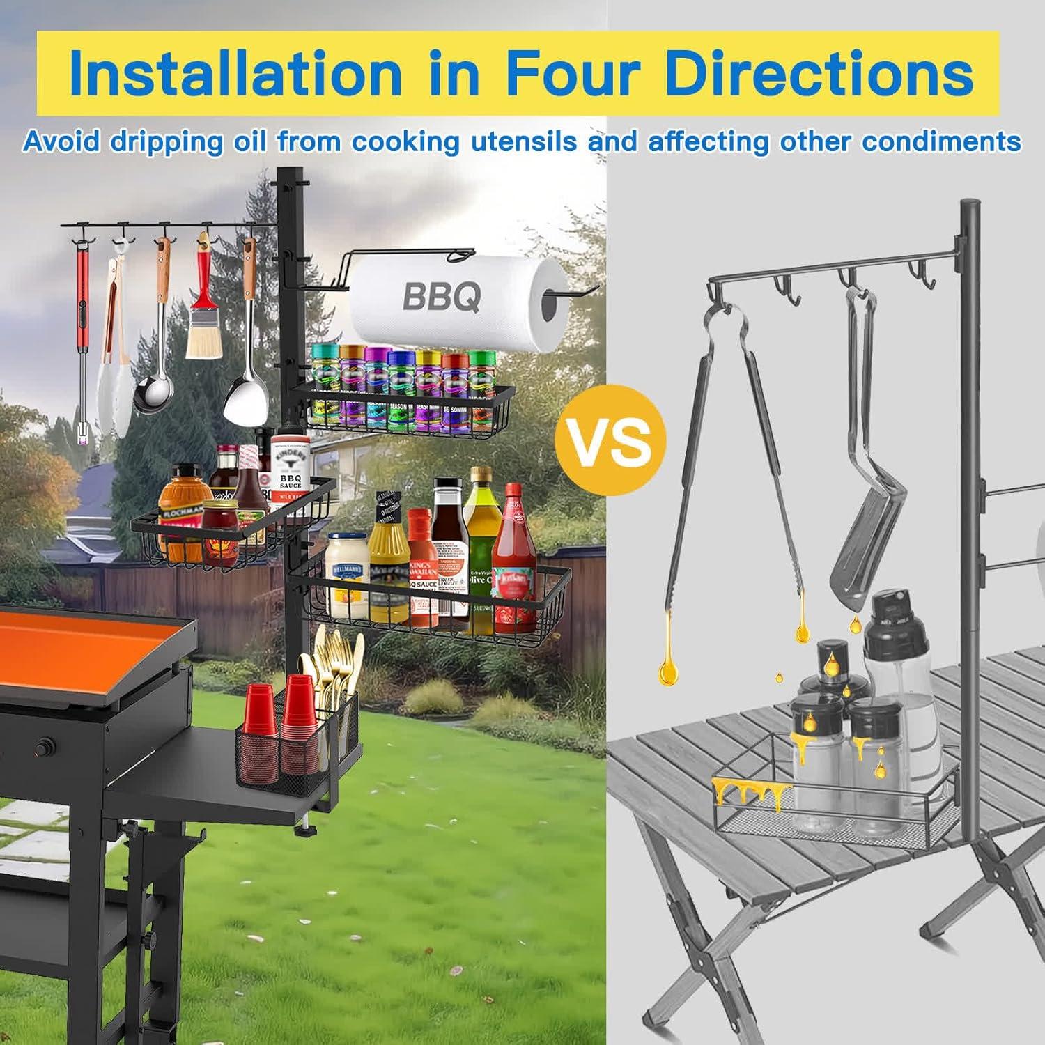 Organizador de Caddy Blackstone para BBQ y Picnic - 3 Estantes