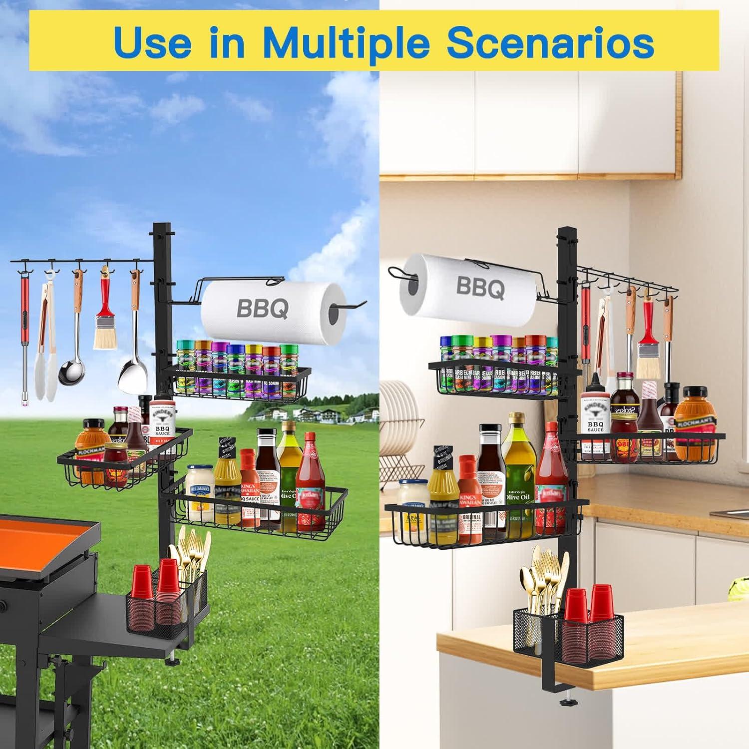 Organizador de Caddy Blackstone para BBQ y Picnic - 3 Estantes