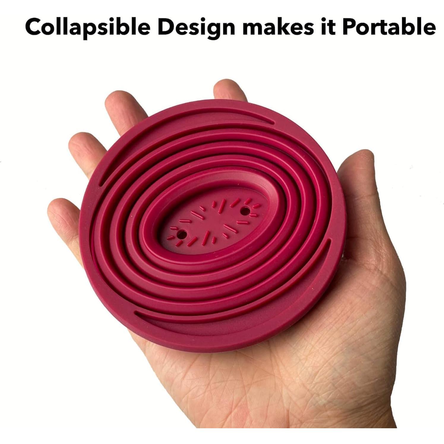 Goteador de café plegable Attsky de silicona para camping