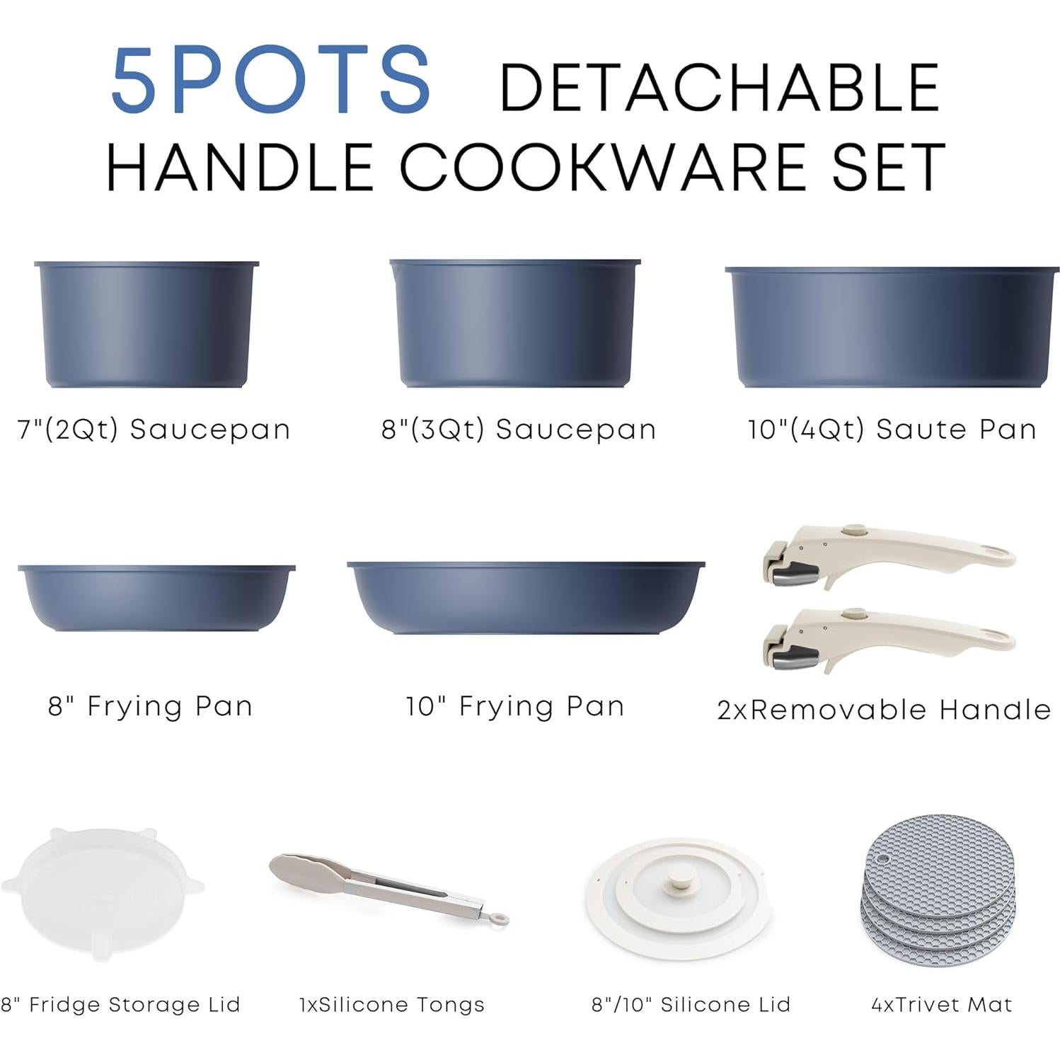 Juego de Utensilios de Cocina Caannasweis 16 Piezas Antiadherentes