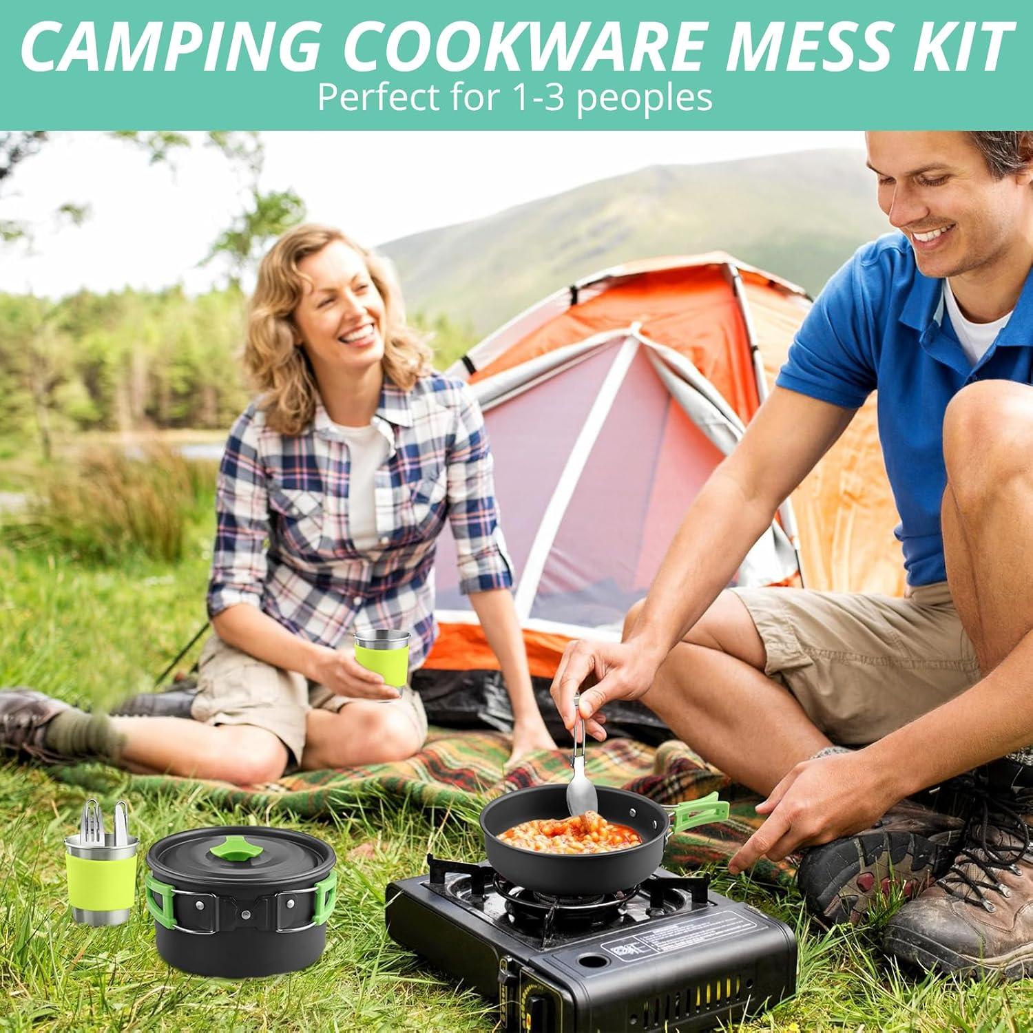 Juego de Utensilios de Cocina para Camping VINTEAM 830g 6 Piezas