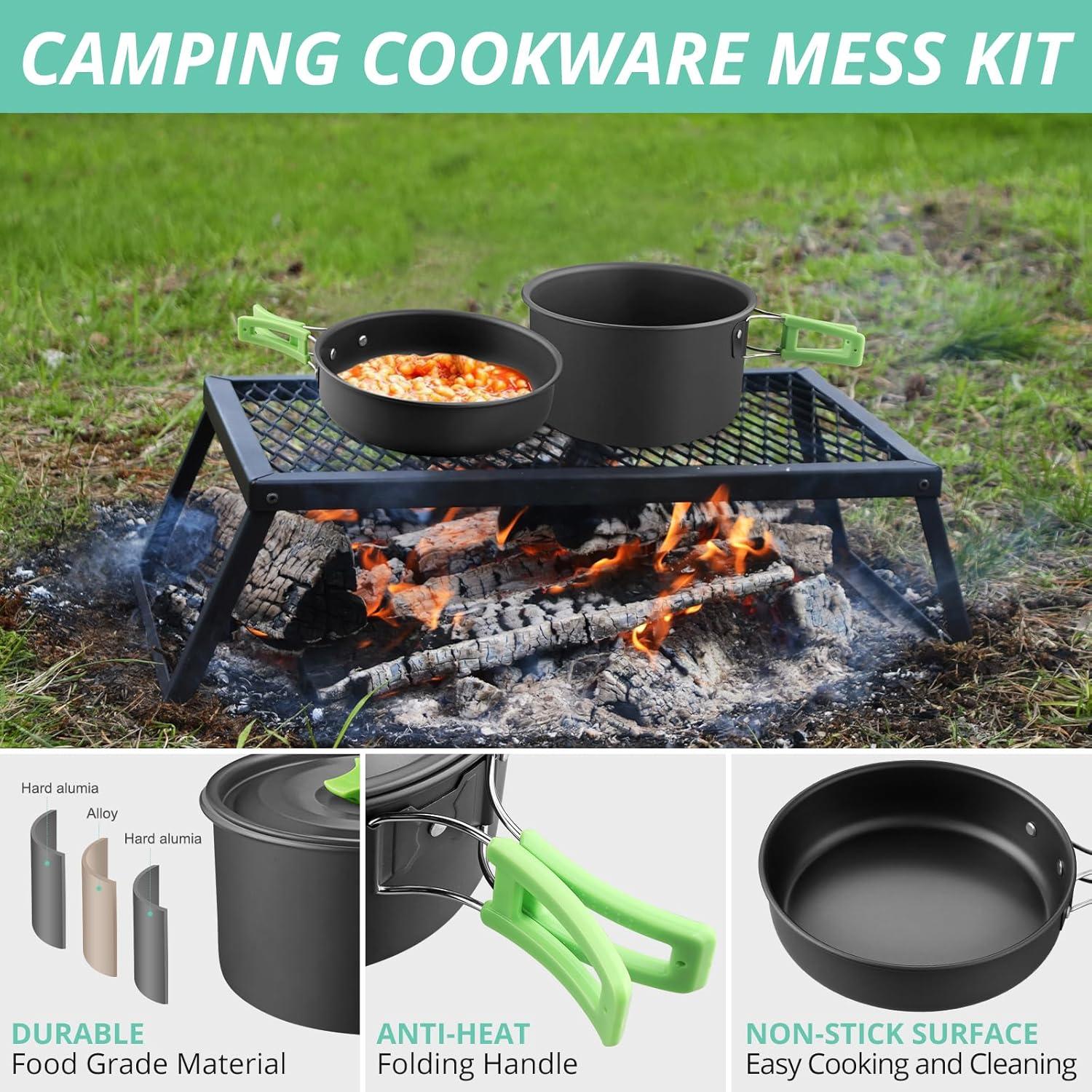 Juego de Utensilios de Cocina para Camping VINTEAM 830g 6 Piezas