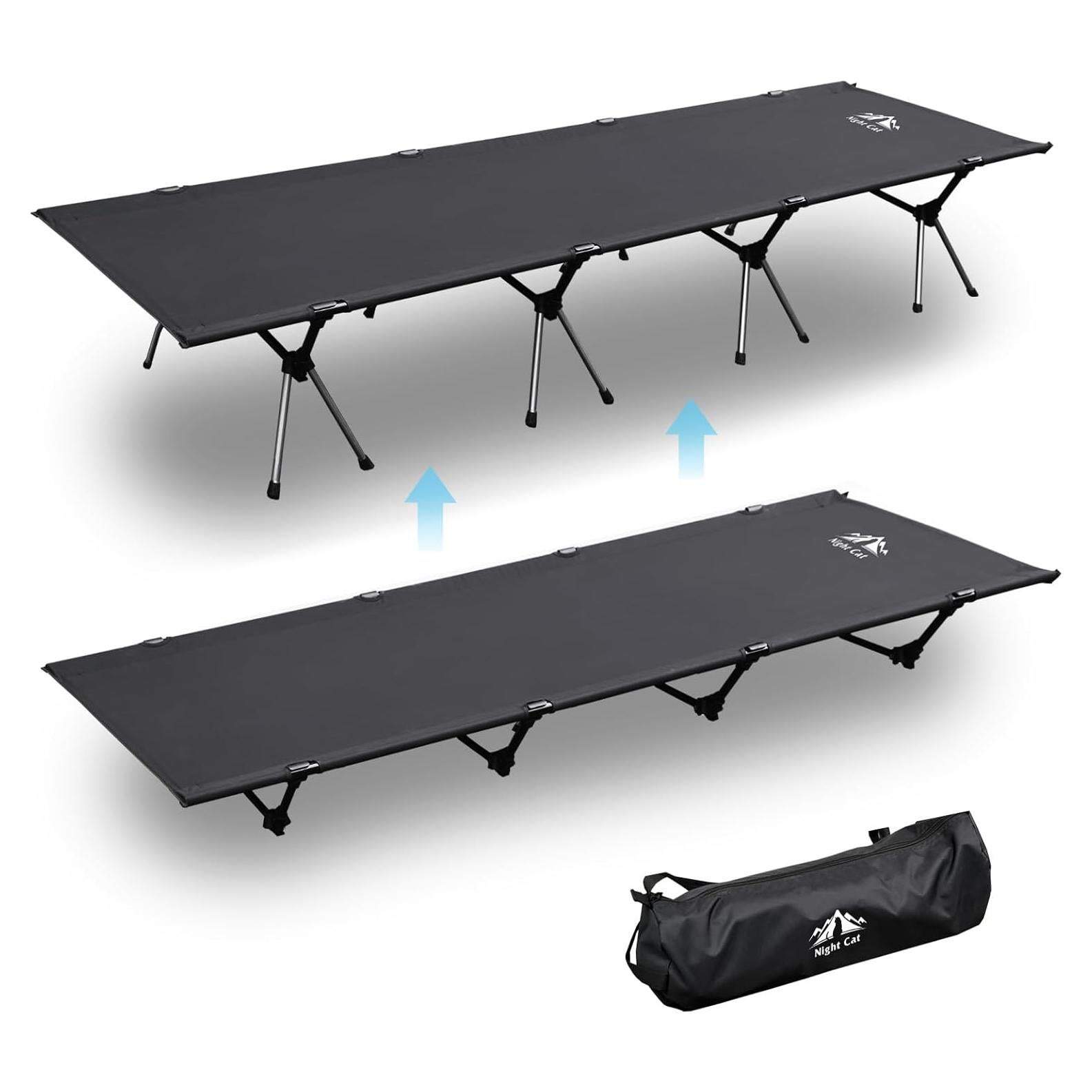 Cama de Camping Night Cat Plegable 220x70x40 cm 150 kg