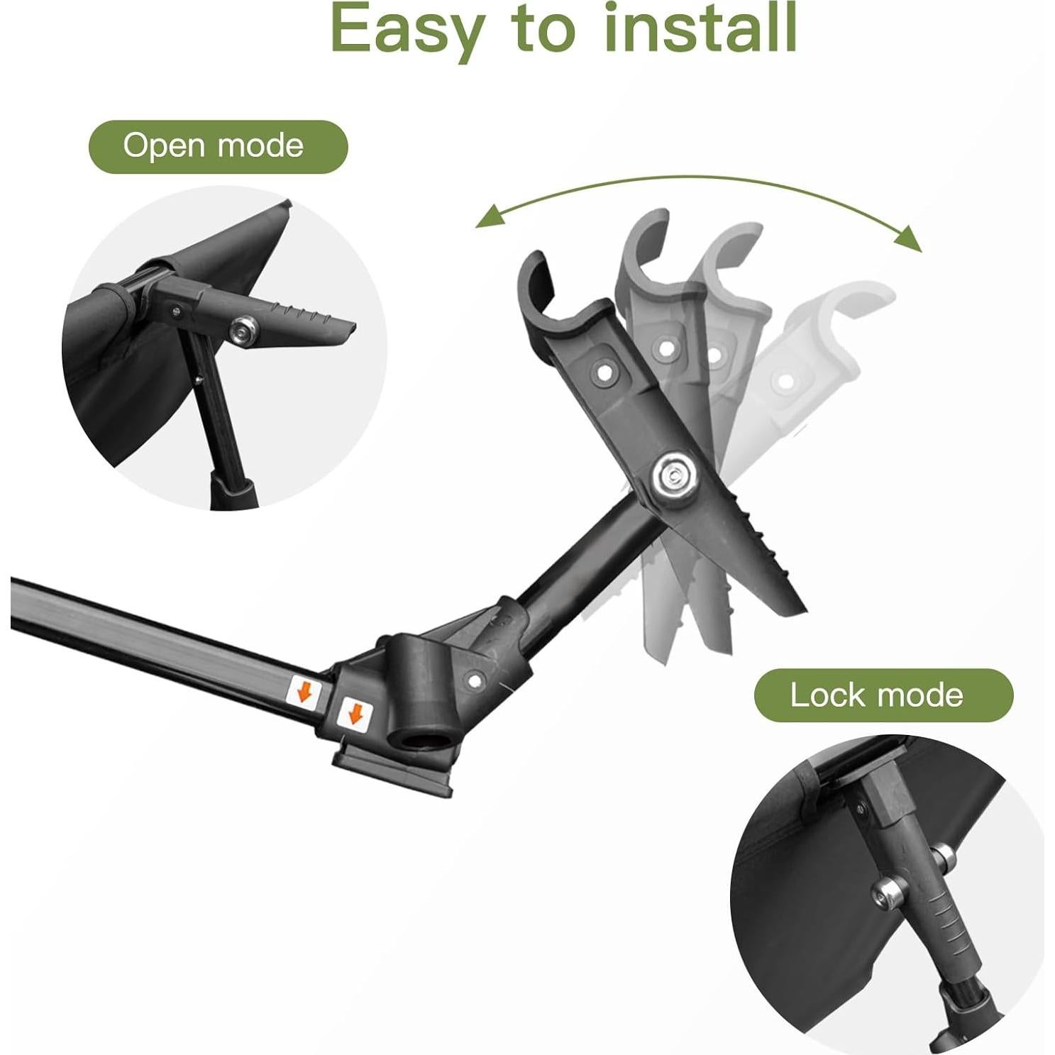 Cama de Camping Night Cat Plegable 220x70x40 cm 150 kg