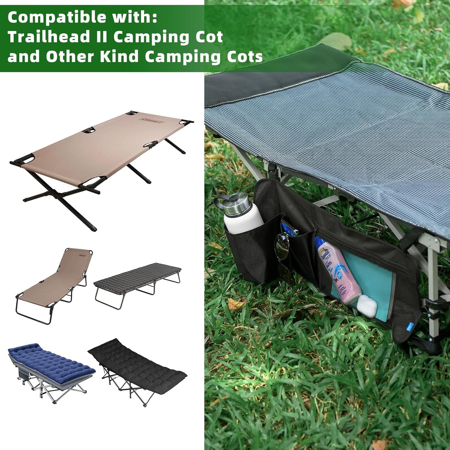 Bolsa Lateral de Almacenamiento Xxerciz para Cama de Camping 62x28cm