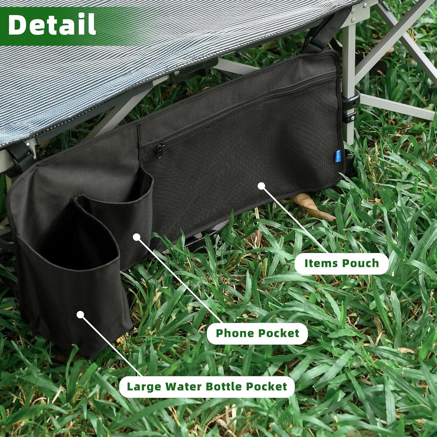 Bolsa Lateral de Almacenamiento Xxerciz para Cama de Camping 62x28cm