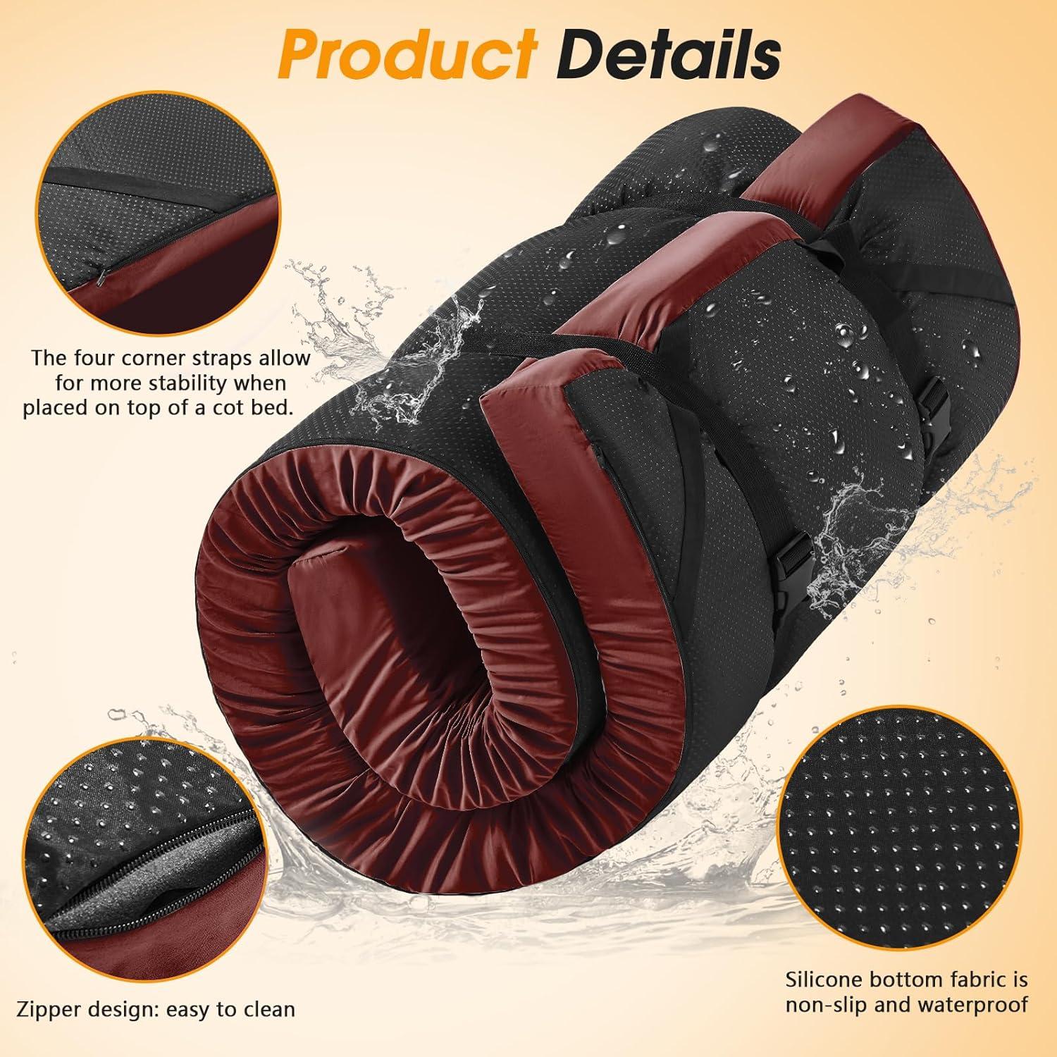 Colchón de Camping CYMULA 190.5x76.2 cm Espuma Viscoelástica