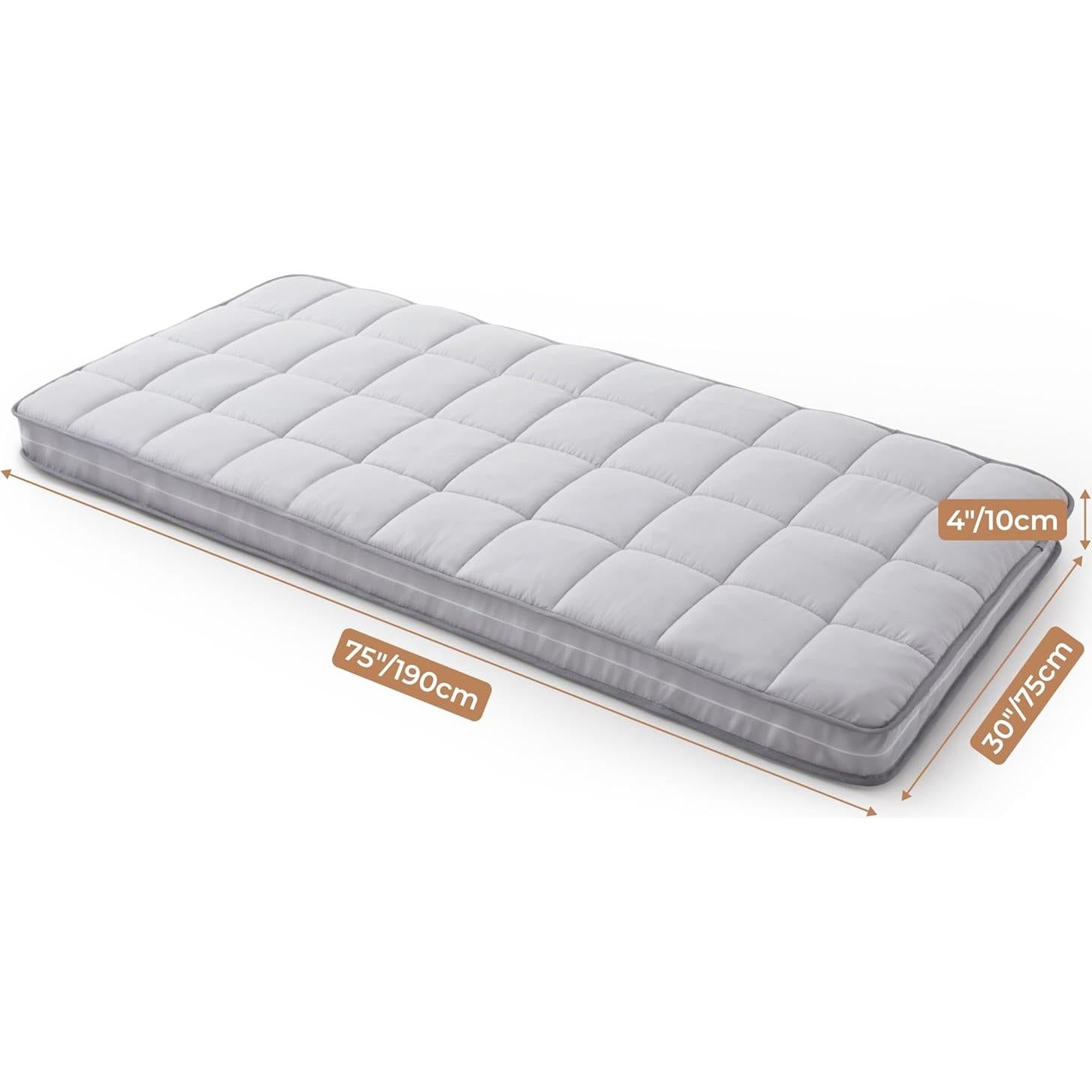 Colchón Individual Estrecho Jamdok 4 cm Espuma Viscoelástica