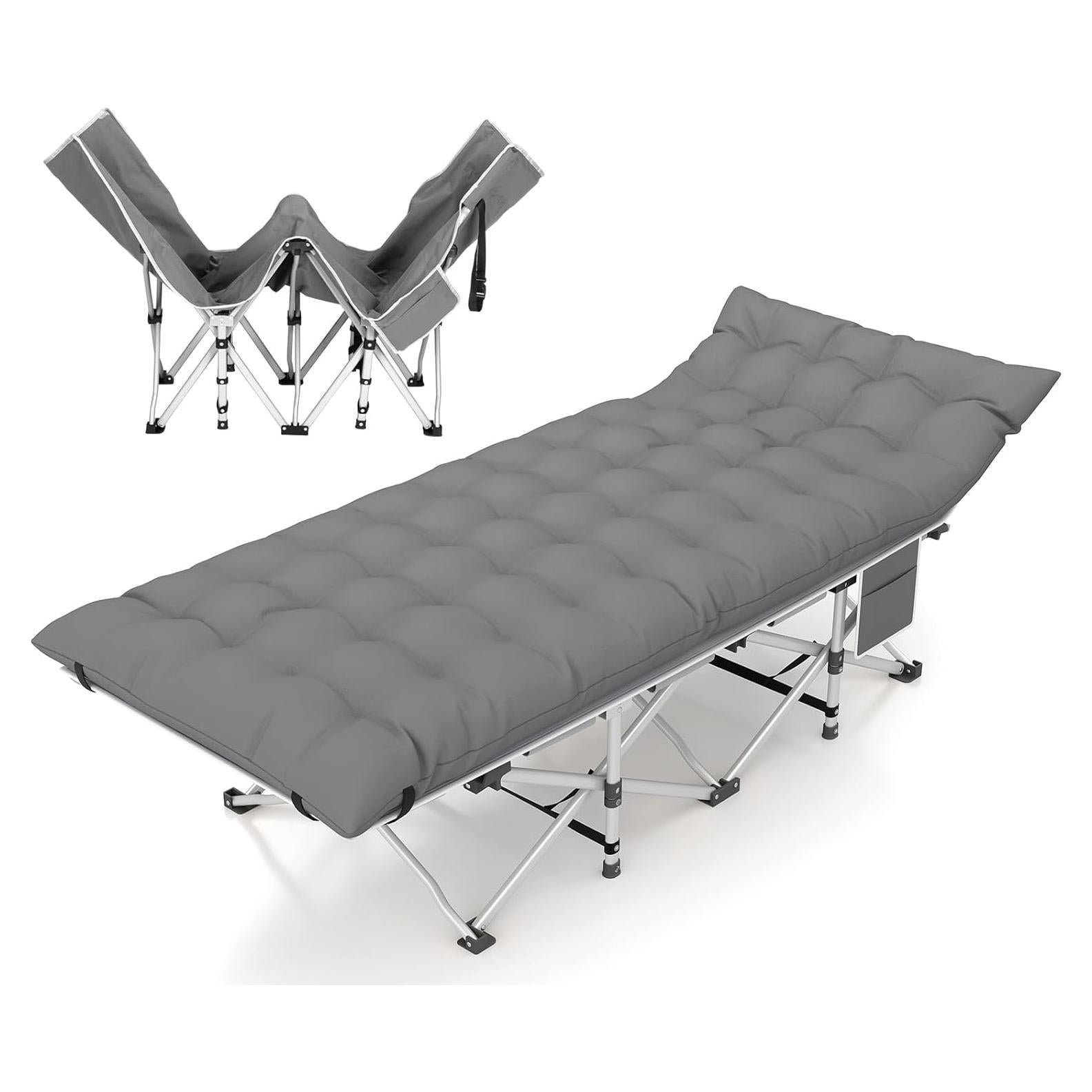 Cama Plegable Camping Fenbeli 185x71cm 272kg Resistente