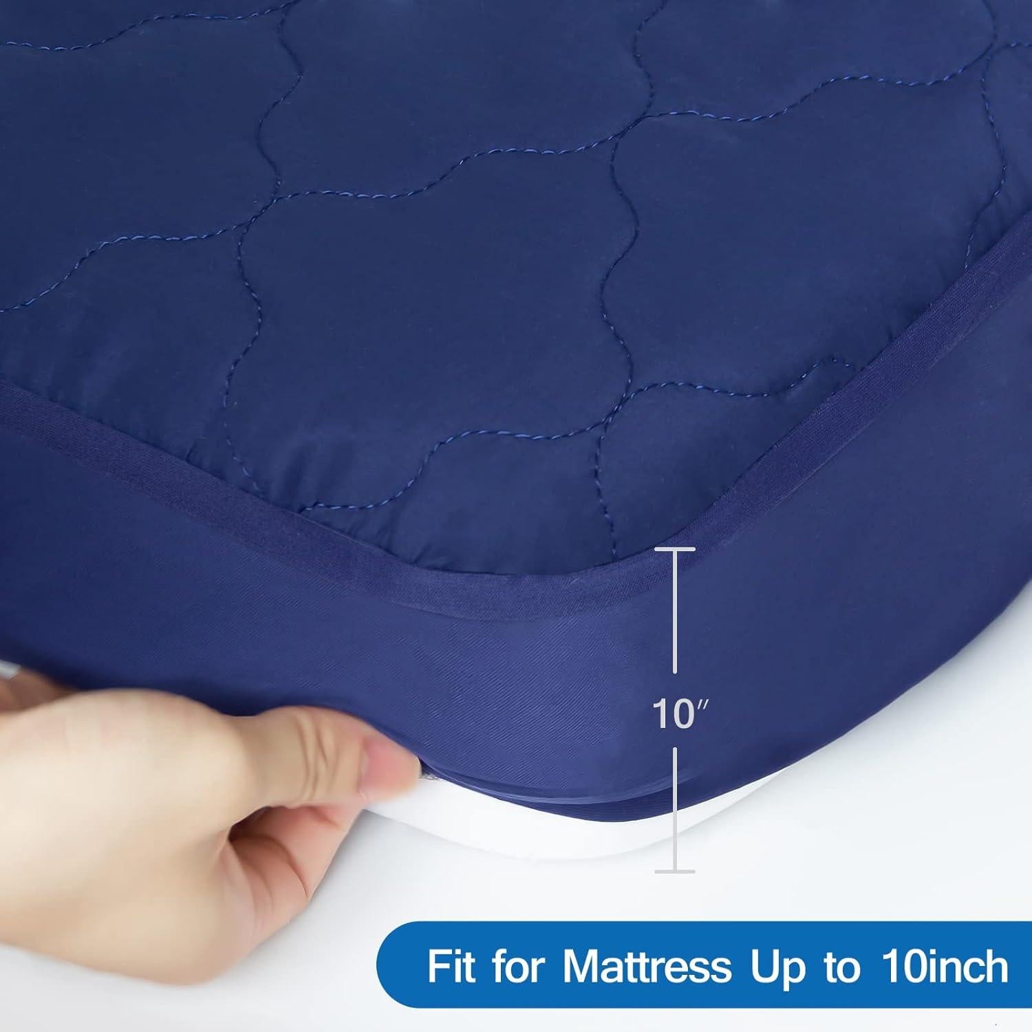 Protector de Colchón Impermeable Coldwind Cuna 76.2x190.5cm Azul Marino