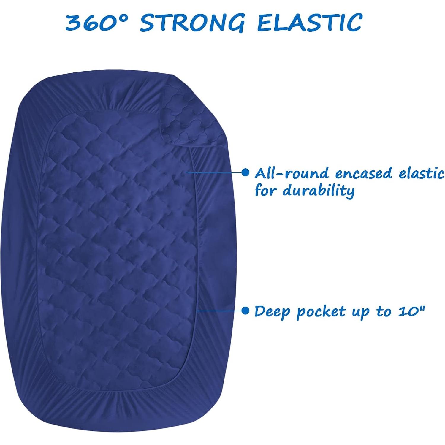 Protector de Colchón Impermeable Coldwind Cuna 76.2x190.5cm Azul Marino