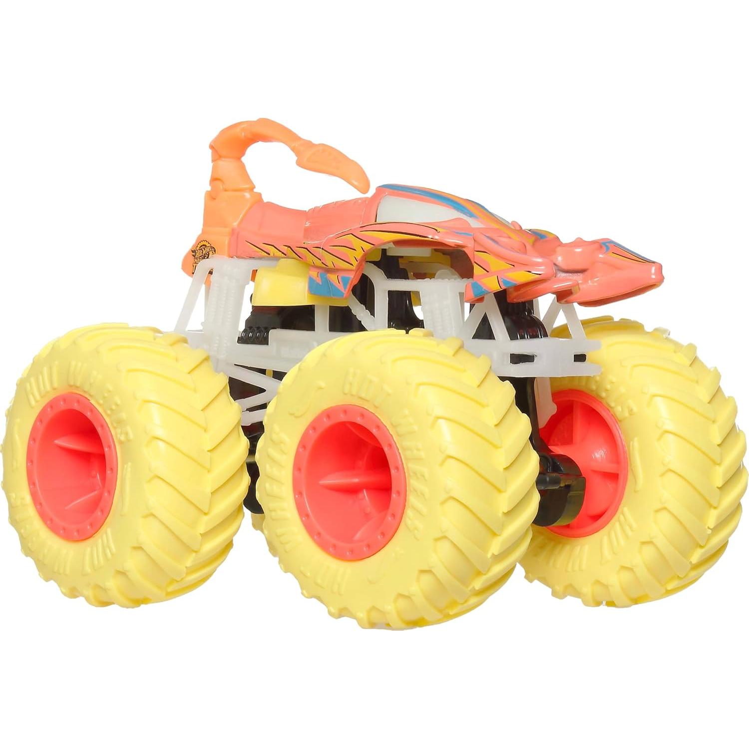 Hot Wheels Monster Trucks Auto Sorpresa 1:64 Brilla en la Oscuridad