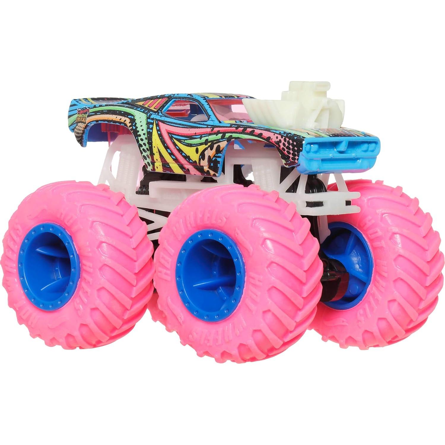 Hot Wheels Monster Trucks Auto Sorpresa 1:64 Brilla en la Oscuridad