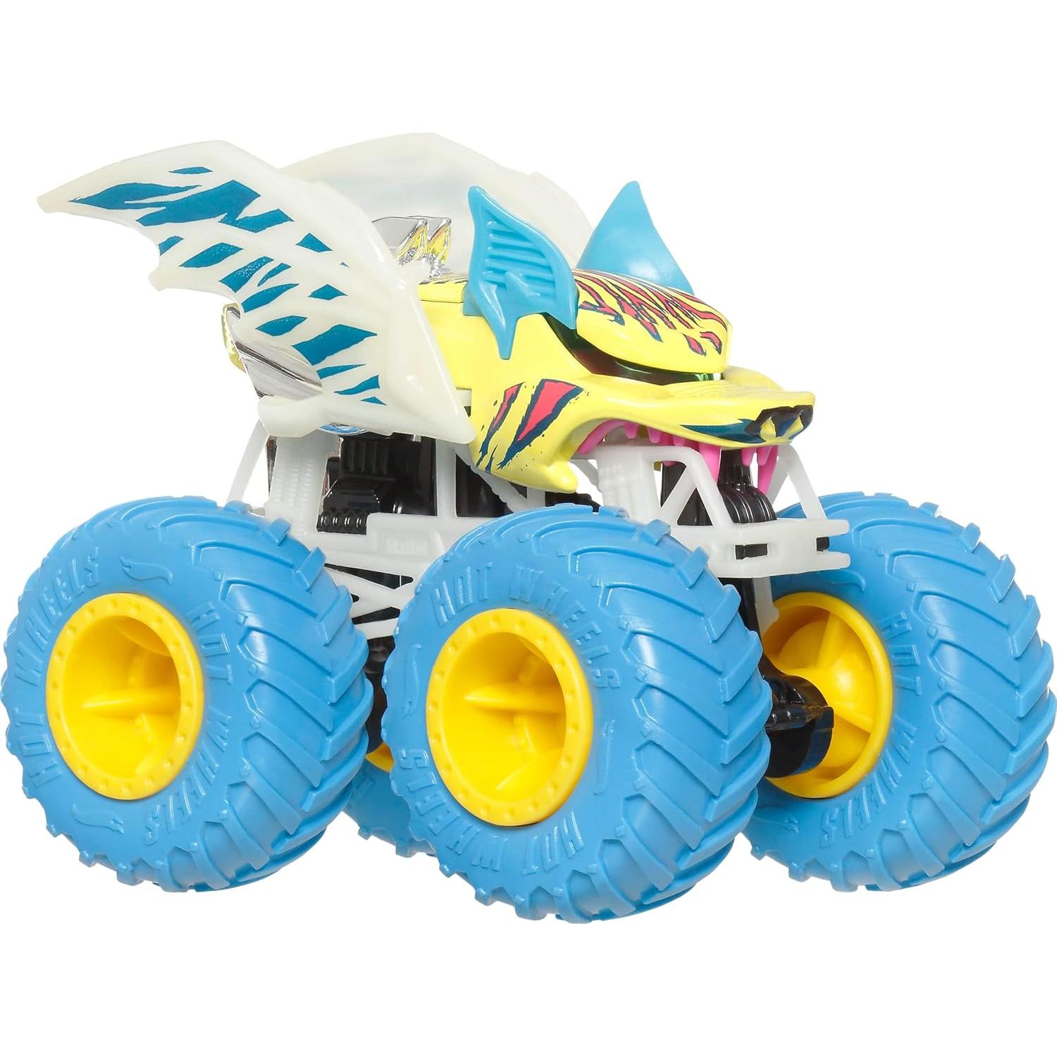 Hot Wheels Monster Trucks Auto Sorpresa 1:64 Brilla en la Oscuridad