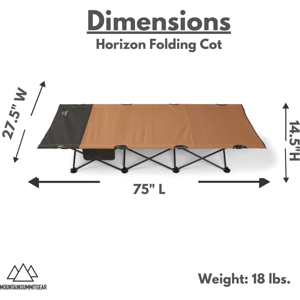 Cama de Camping Plegable Mountain Summit Gear Horizon 136 kg