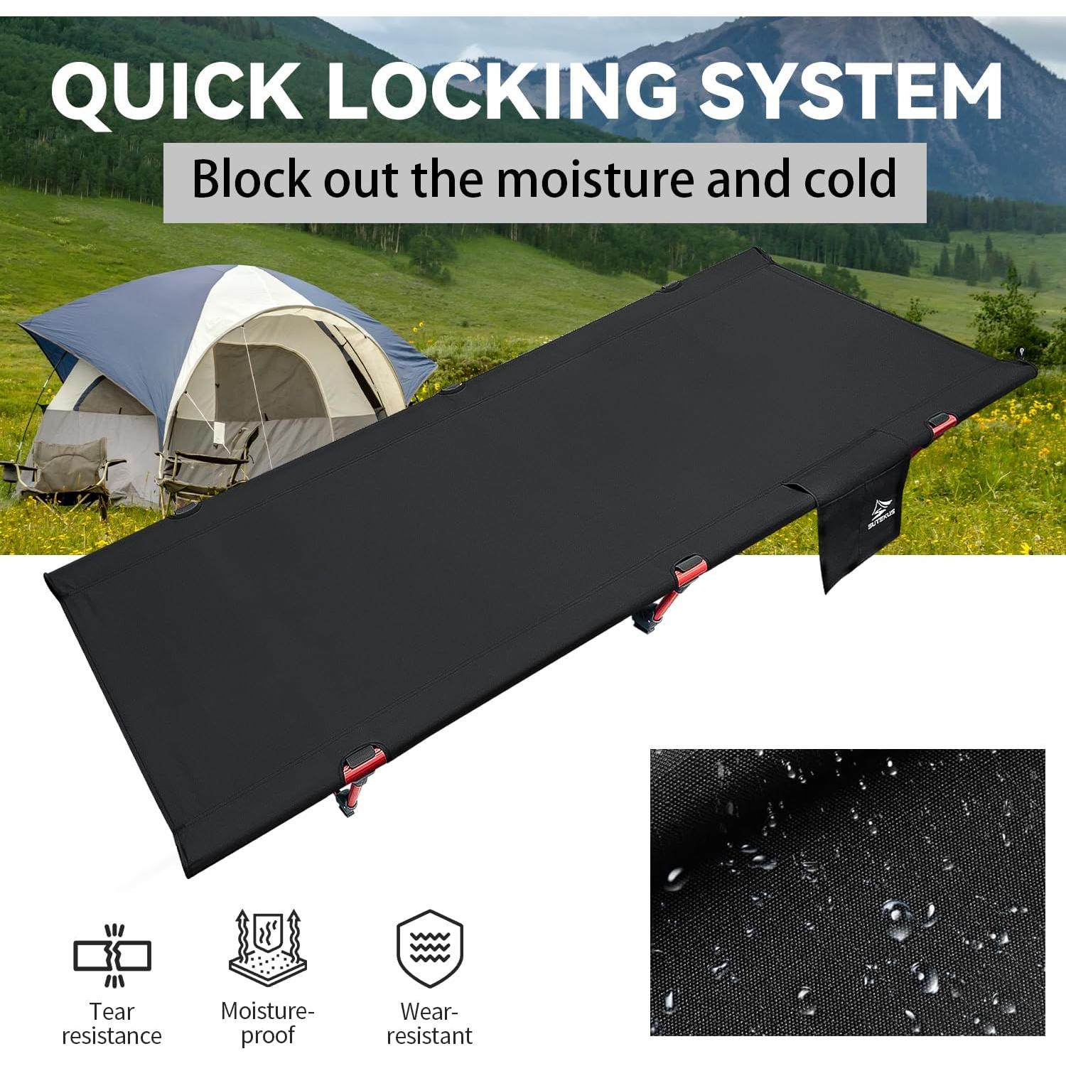 Cama de Camping Portátil Sutekus 190.5x69.85cm Ultraligera