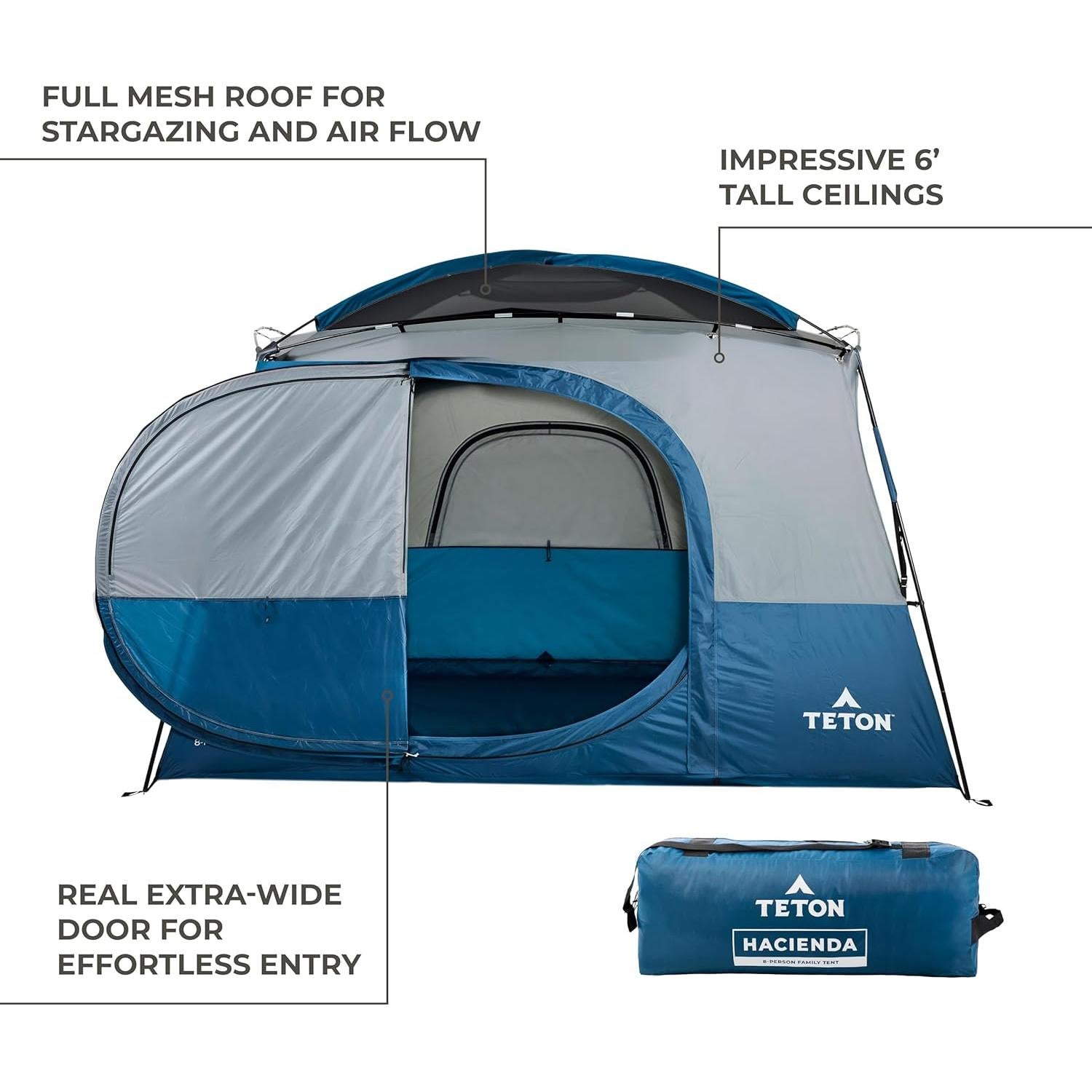 Carpa Familiar TETON Sports Hacienda para 8 Personas Impermeable