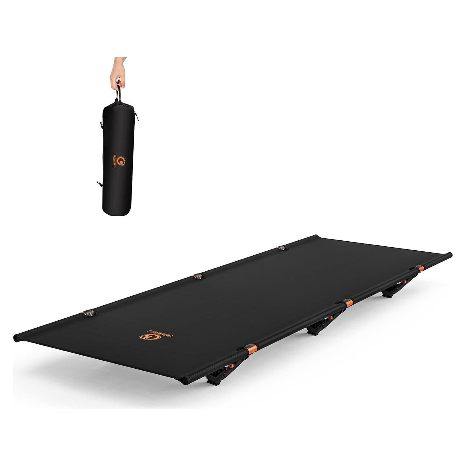 Cama de Camping Plegable G2 Ultraligera 120KG Negra