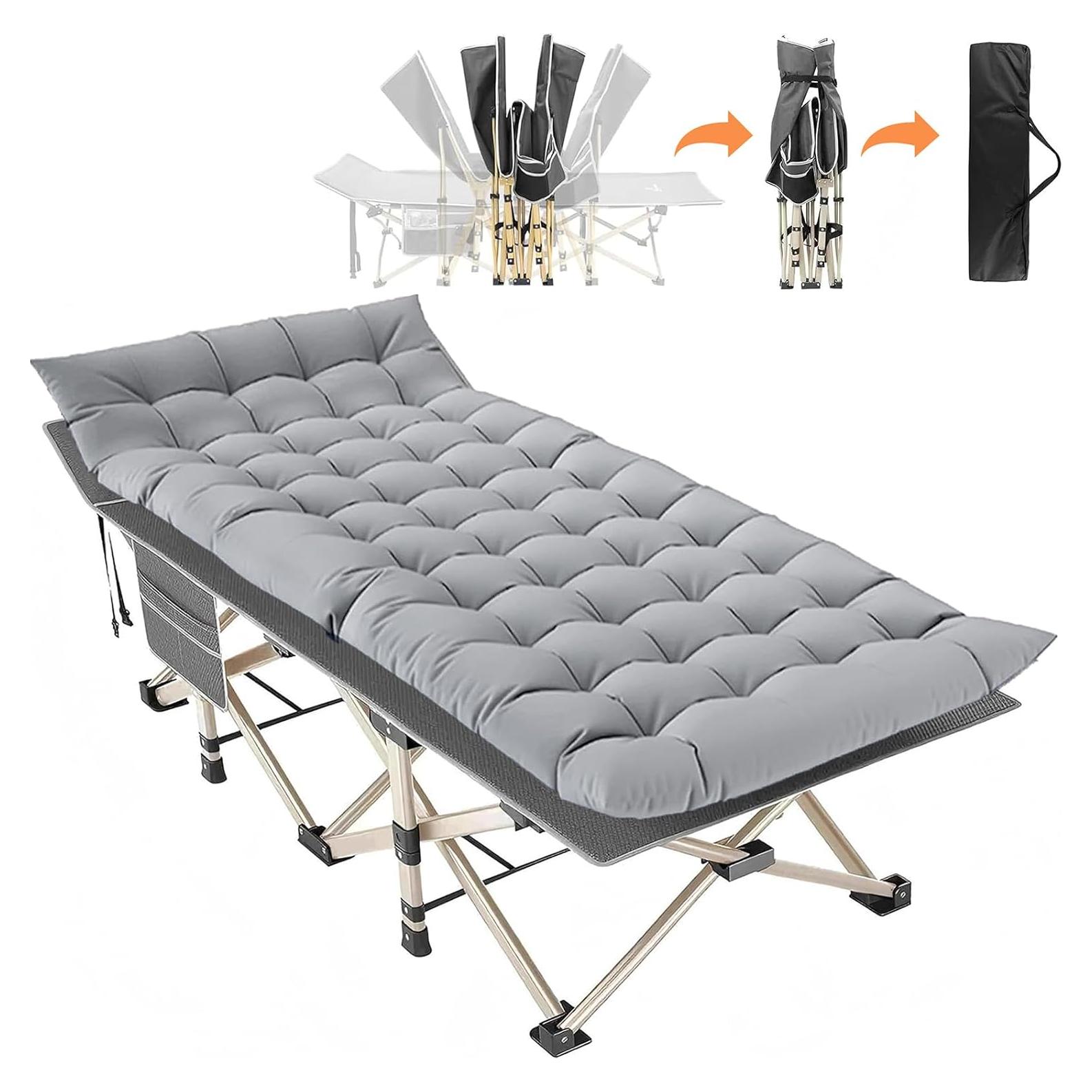 Cama Plegable para Camping Fujampe con Colchón 1200D 7.71kg