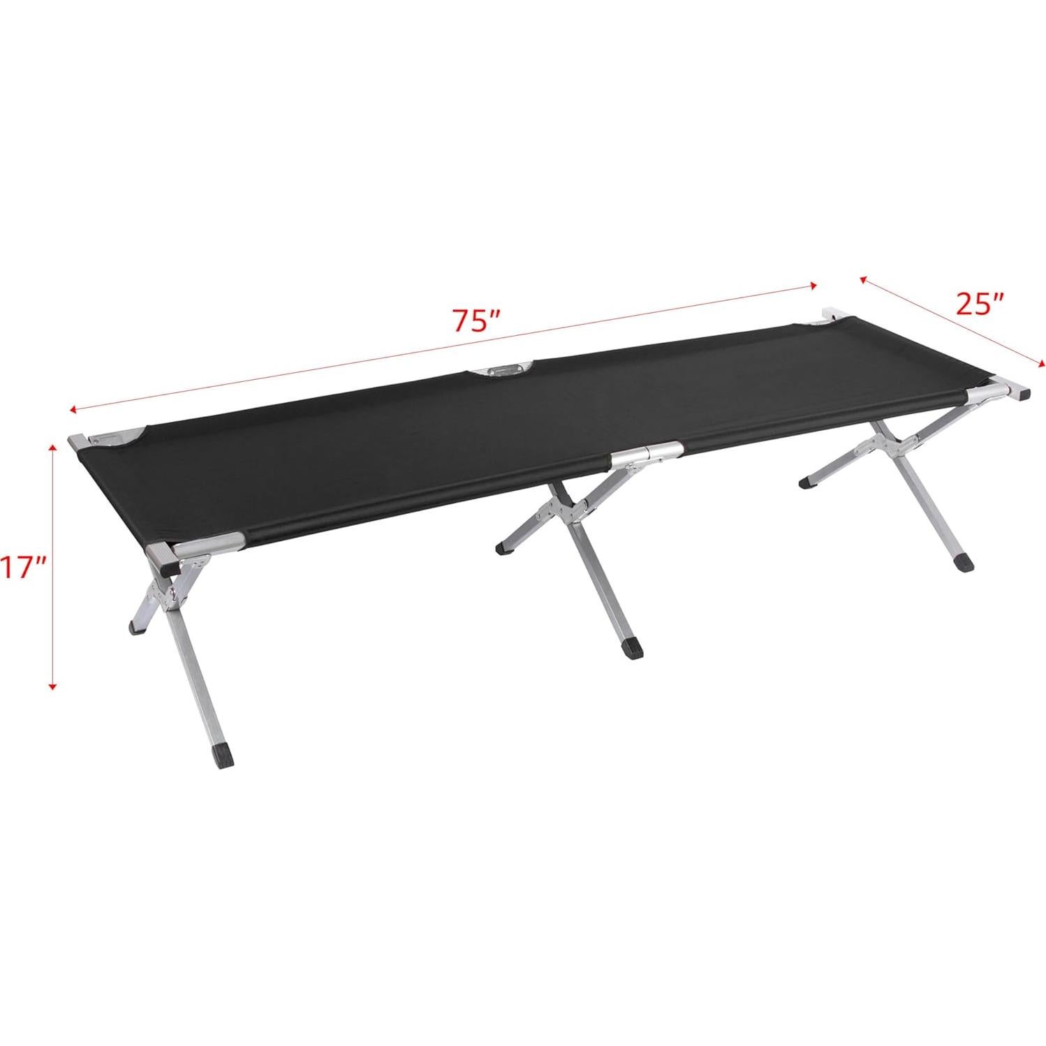 Cama de Camping Plegable Portátil Innovaciones Trademark 190.5 cm