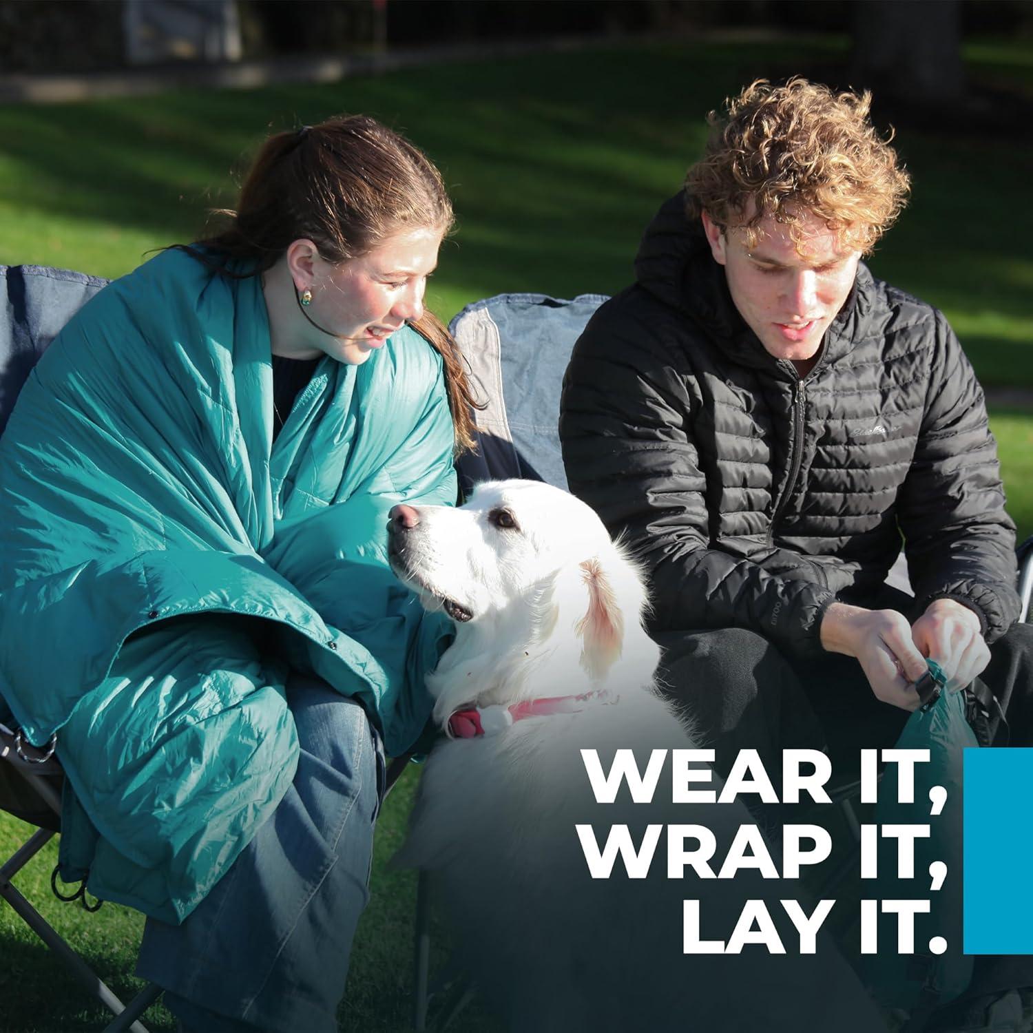 Manta Puffy SnugHug 203x137cm para Camping, Ligera y Compacta