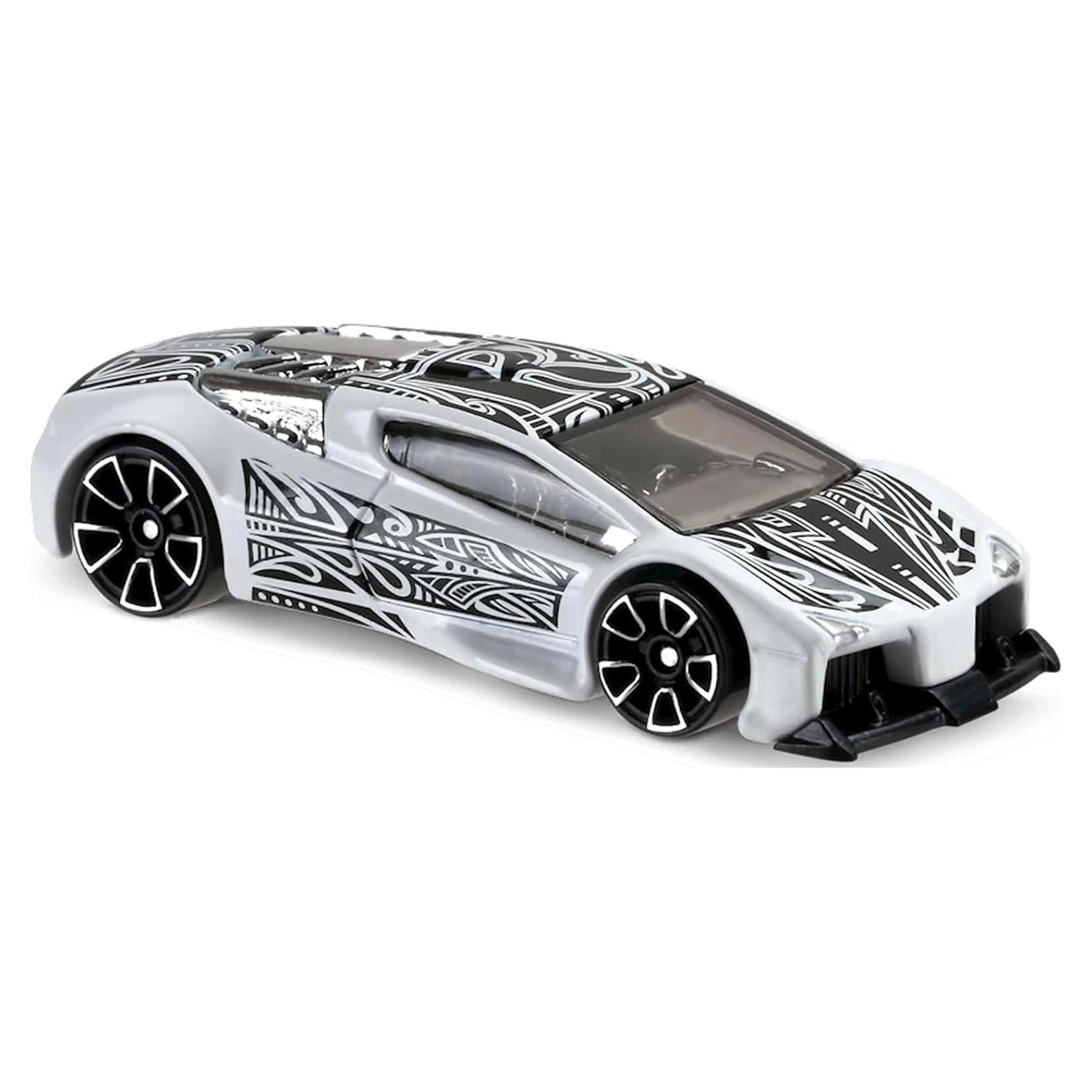Hot Wheels Zotic 2017 Blanco 1:64 con Gráficos Tribales