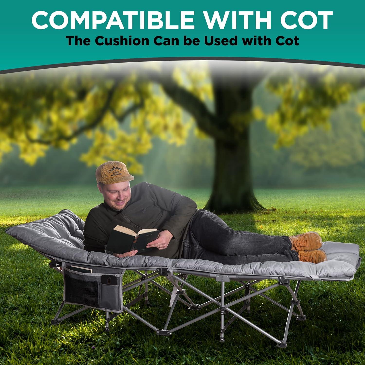 Cuna de Camping Plegable ZONETECH 2-Pack Gris Resistente