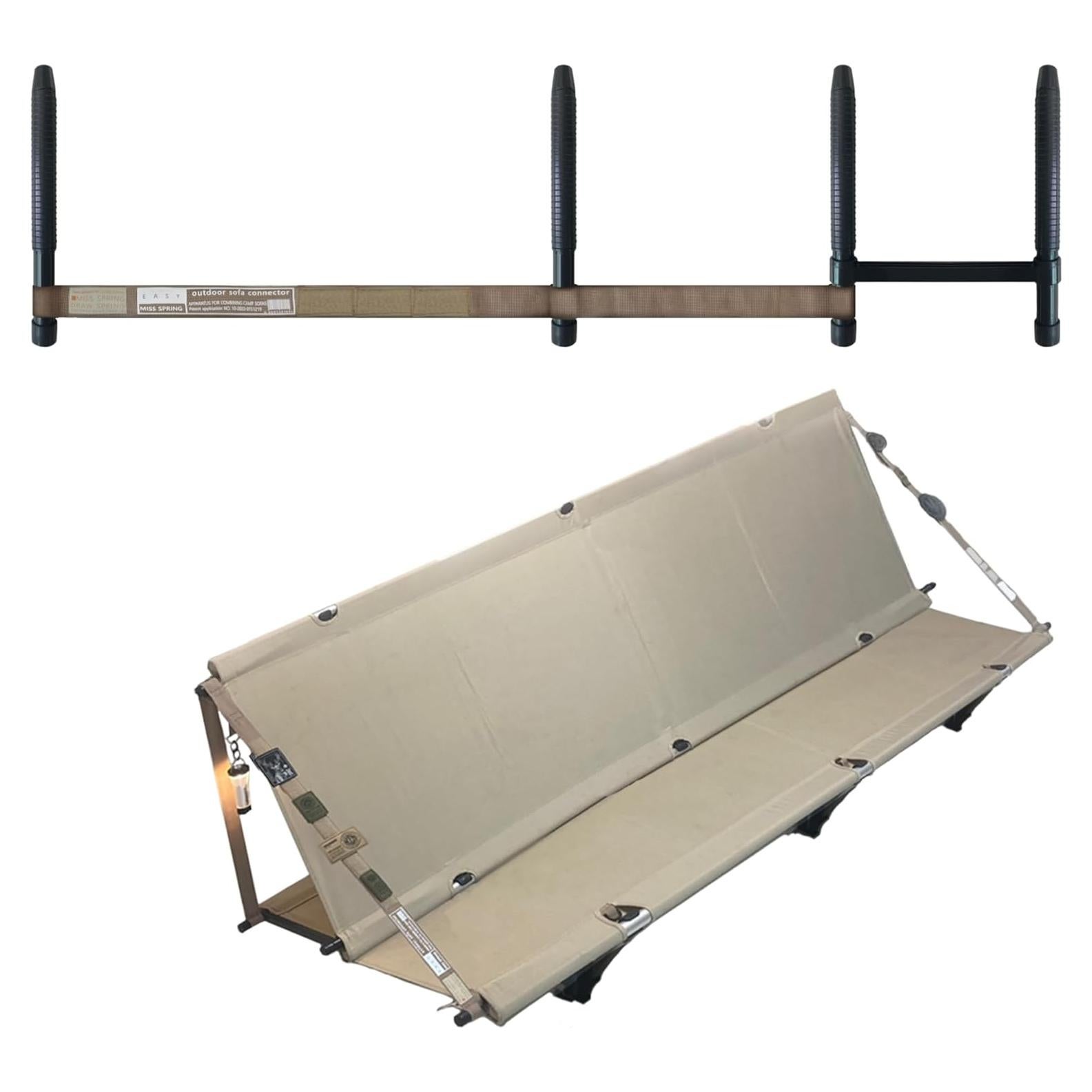 Conector de Sofá Exterior Garlic Bridge - Cama de Camping Plegable