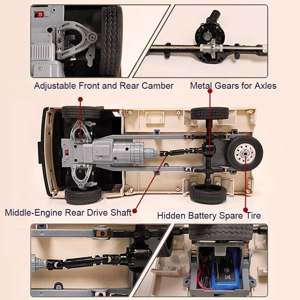 Coche RC WPL D22 1/10 Control Remoto Pickup 20 km/h