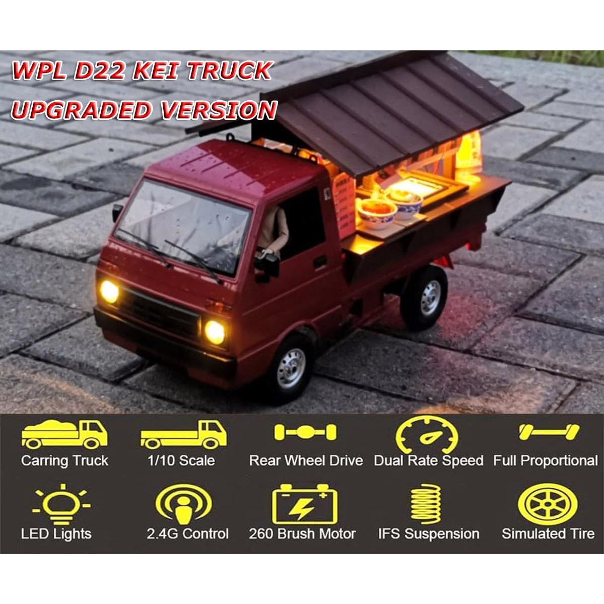 Coche RC WPL D22 1/10 Control Remoto Pickup 20 km/h