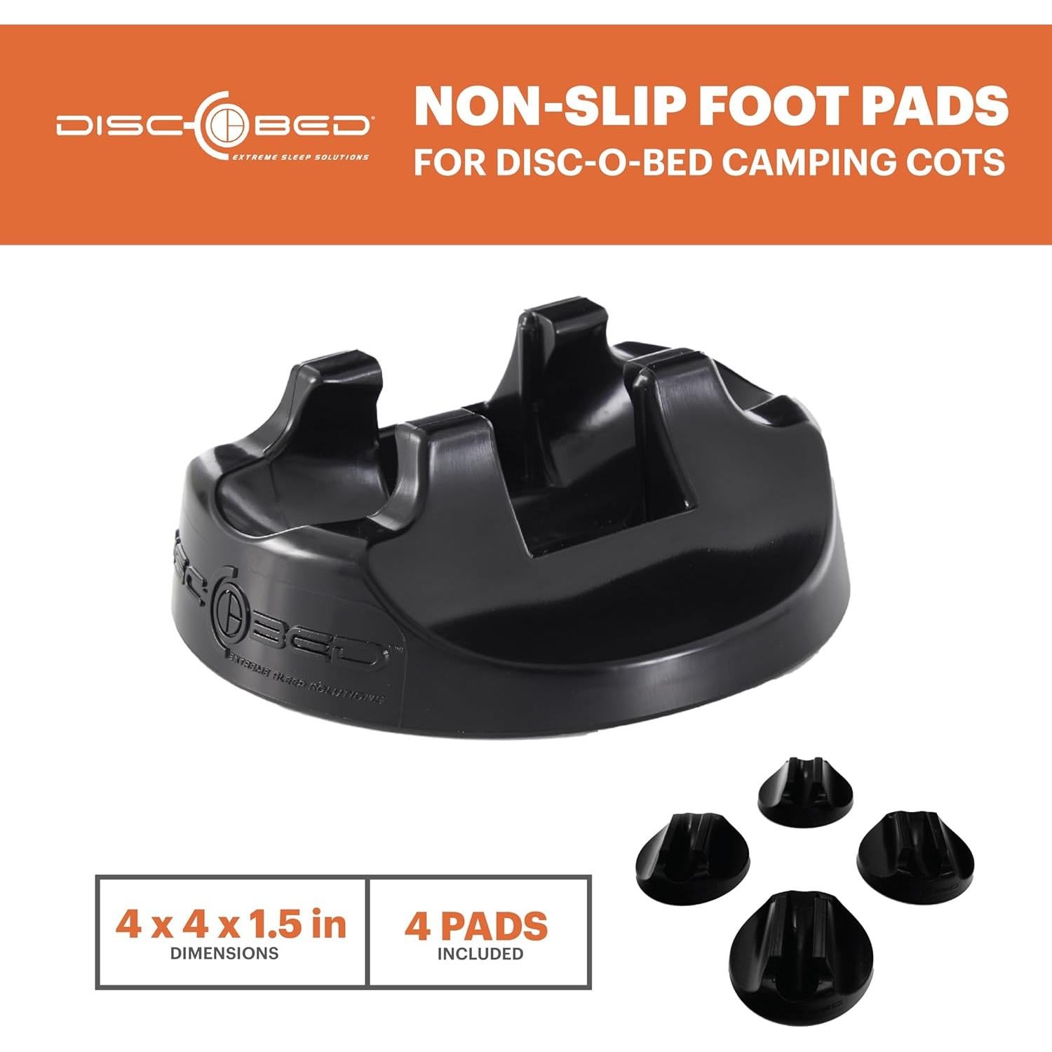 Discos antideslizantes Disc-O-Bed para patas de cama, 4 unidades