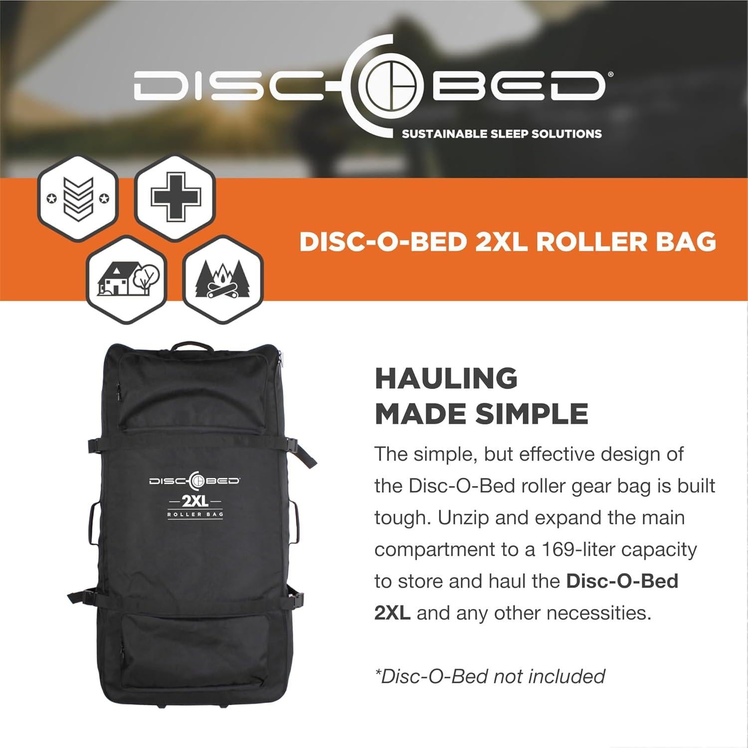 Bolsa de Ruedas Disc-O-Bed 2XL - Almacenamiento 168.5L