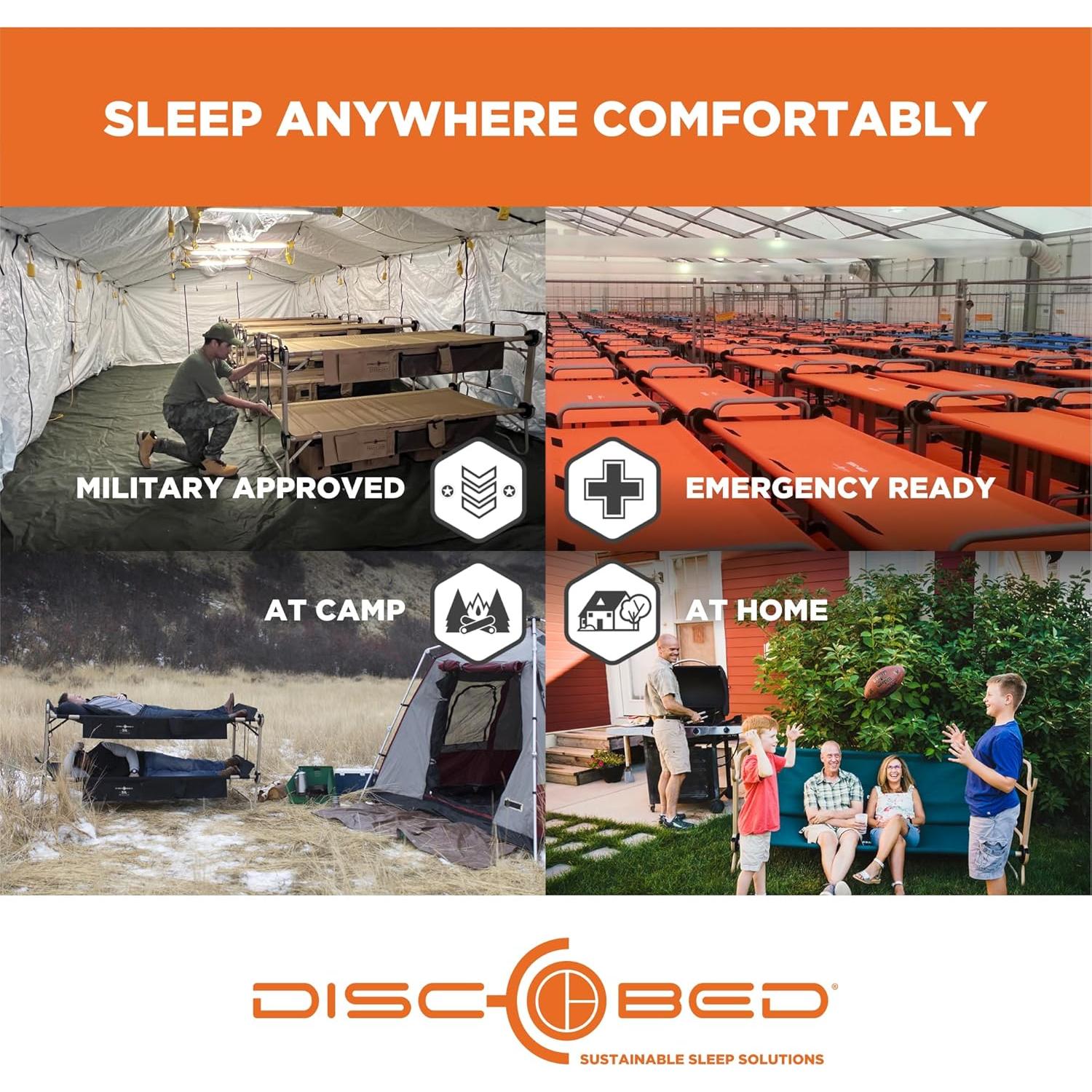 Armario Colgante Disc-O-Bed con 3 Estantes y 6 Compartimentos Verde