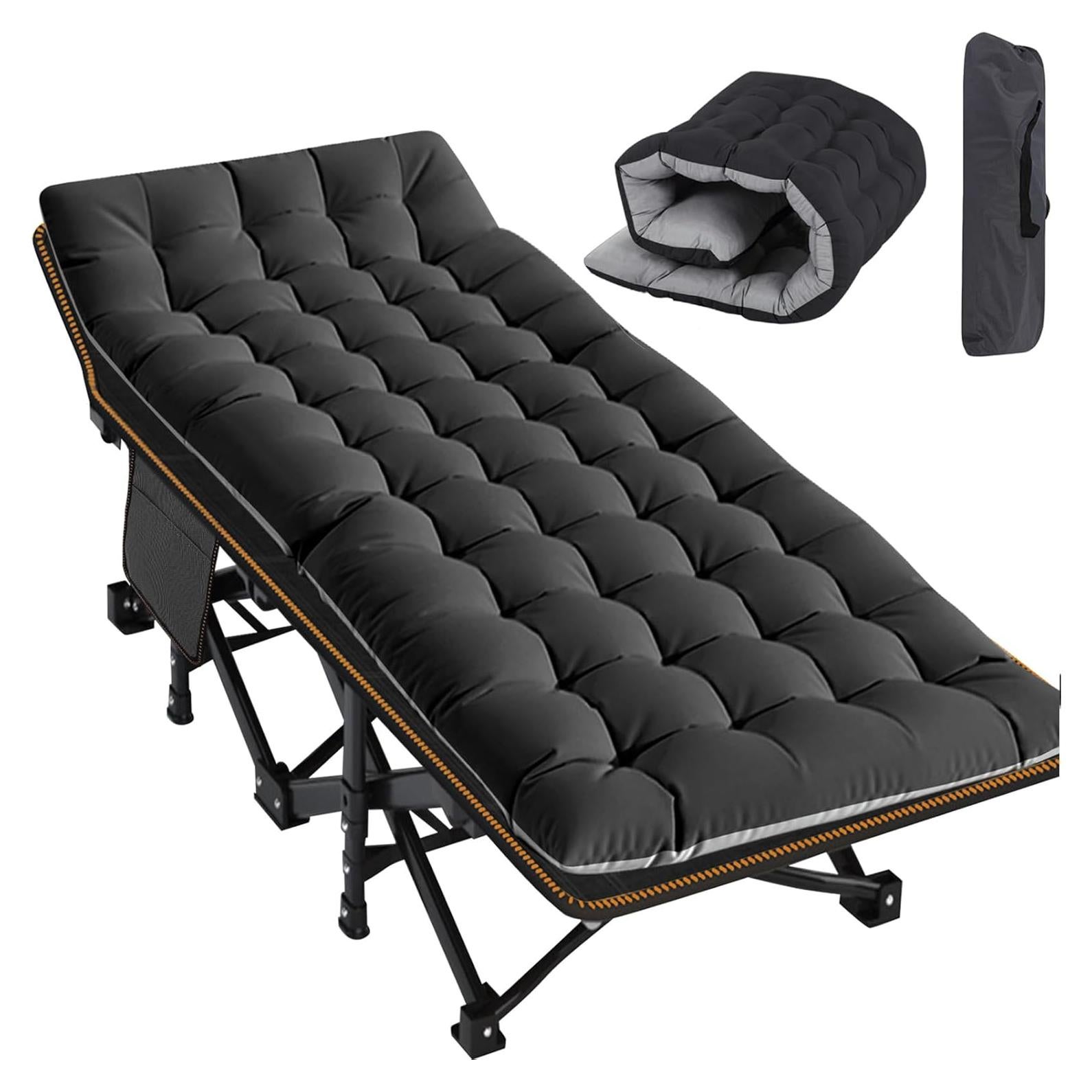 Cama de Camping Plegable Slsy XXL con Colchón para Adultos