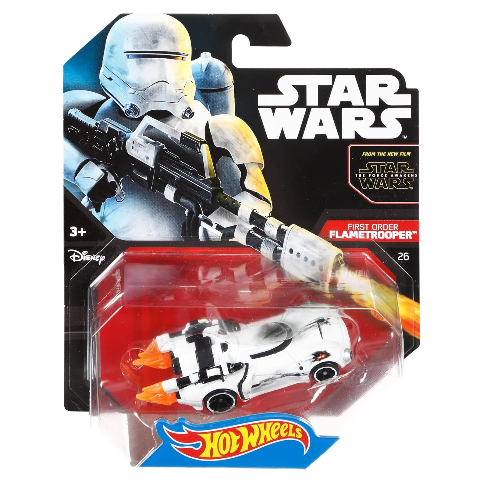 Hot Wheels Star Wars Character Car, First Order Flametrooper