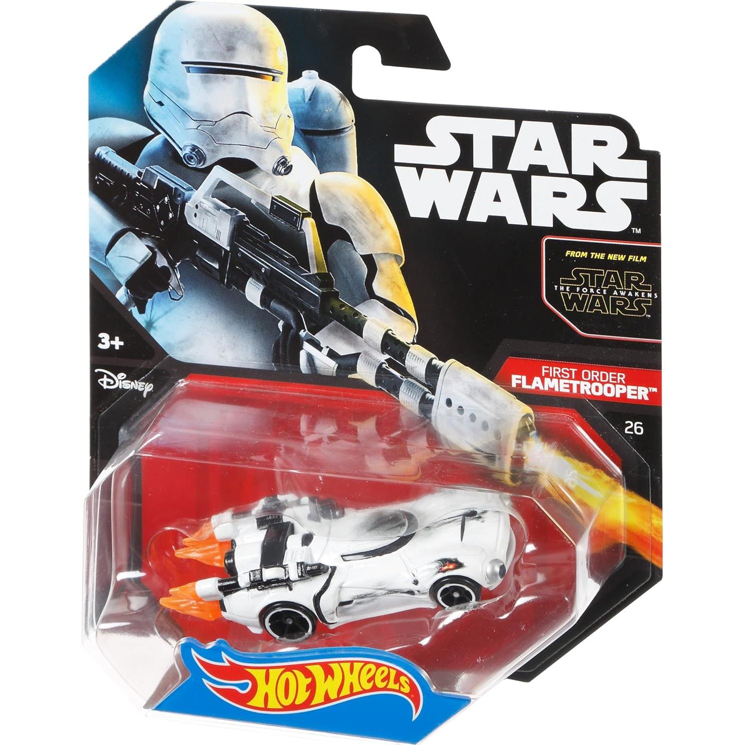 Hot Wheels Star Wars Character Car, First Order Flametrooper