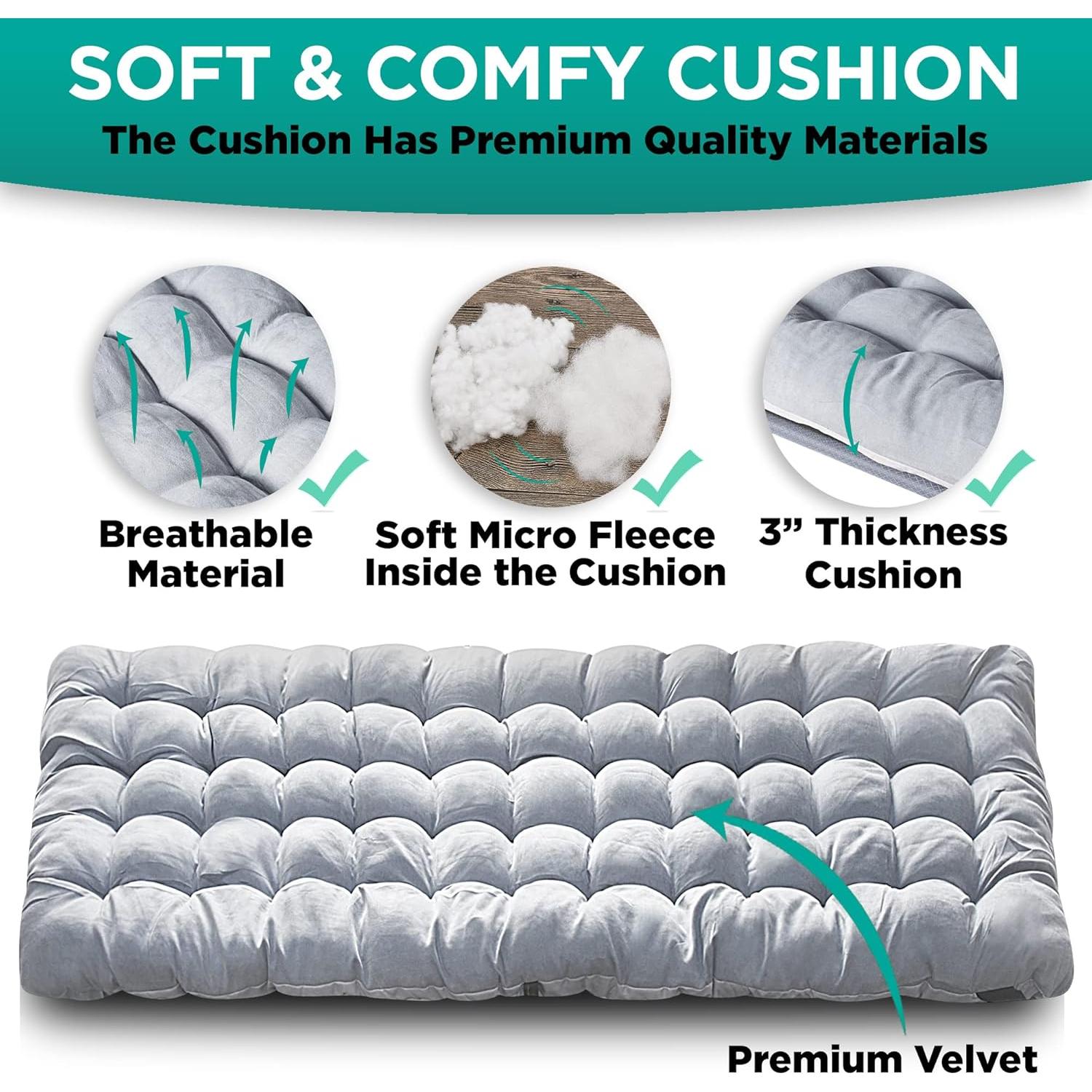 Cama Plegable ZONETECH 2-Pack con Colchón Almohadilla 4 Posiciones